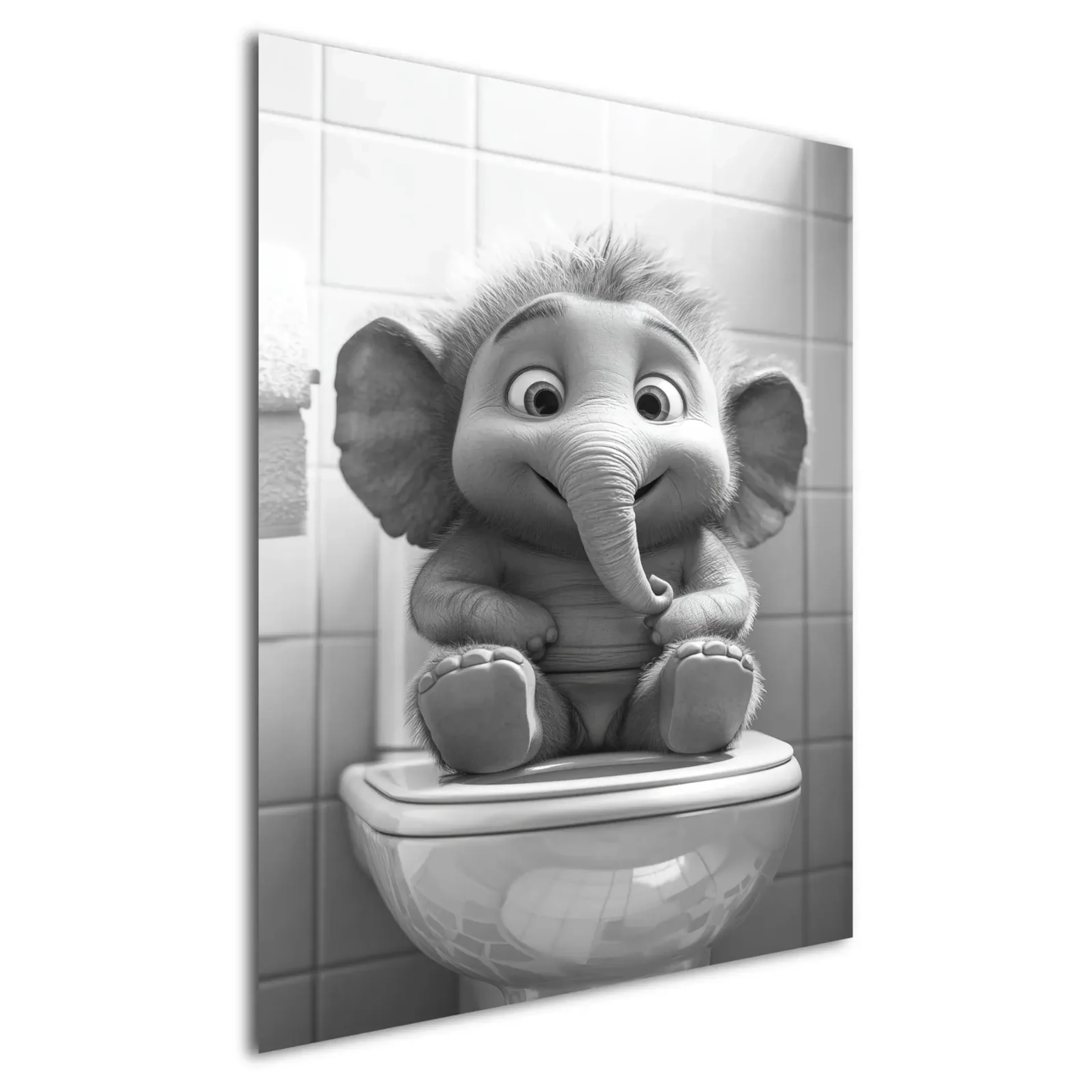 Elefant auf Toilette – Ansicht 5