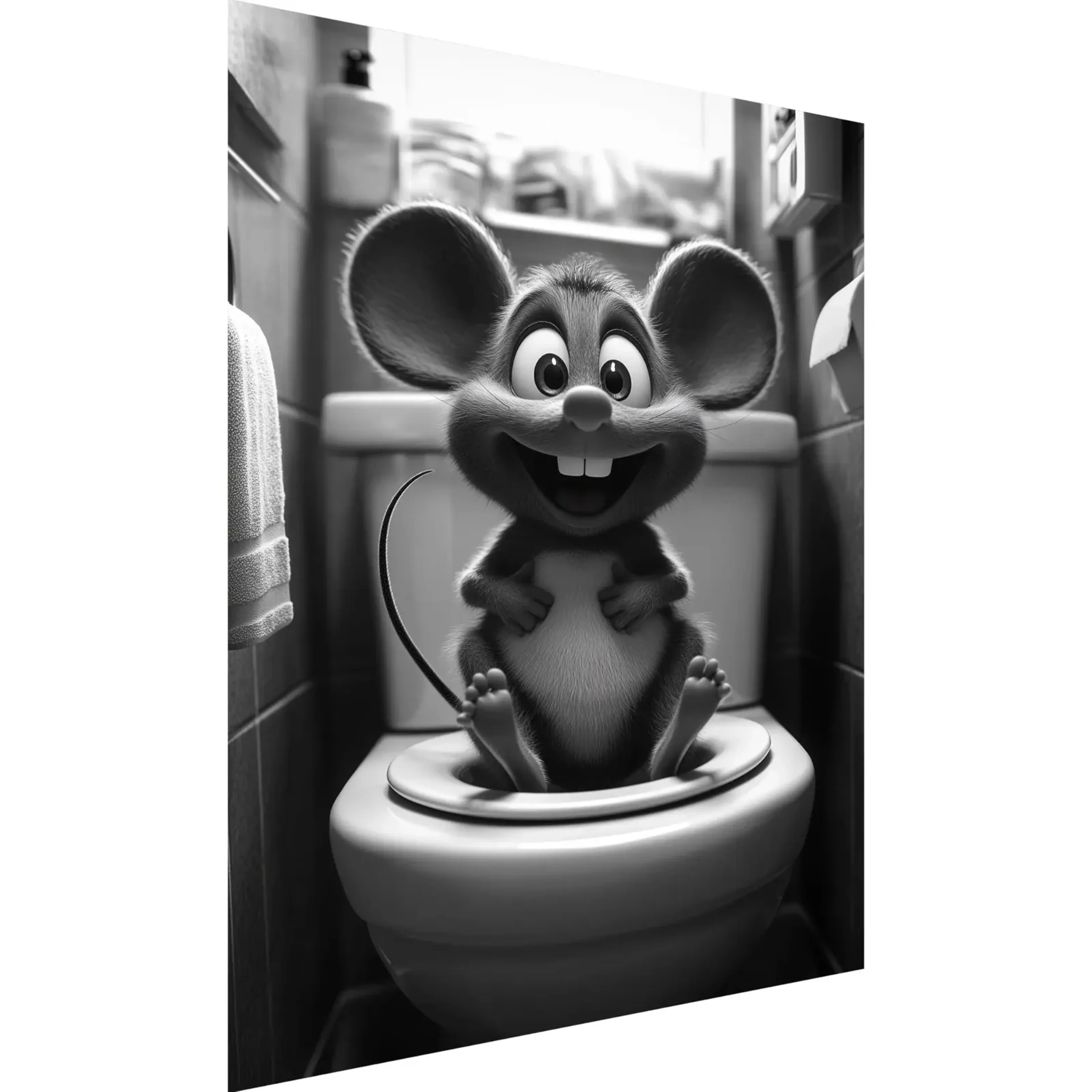Maus auf Toilette – Ansicht 5