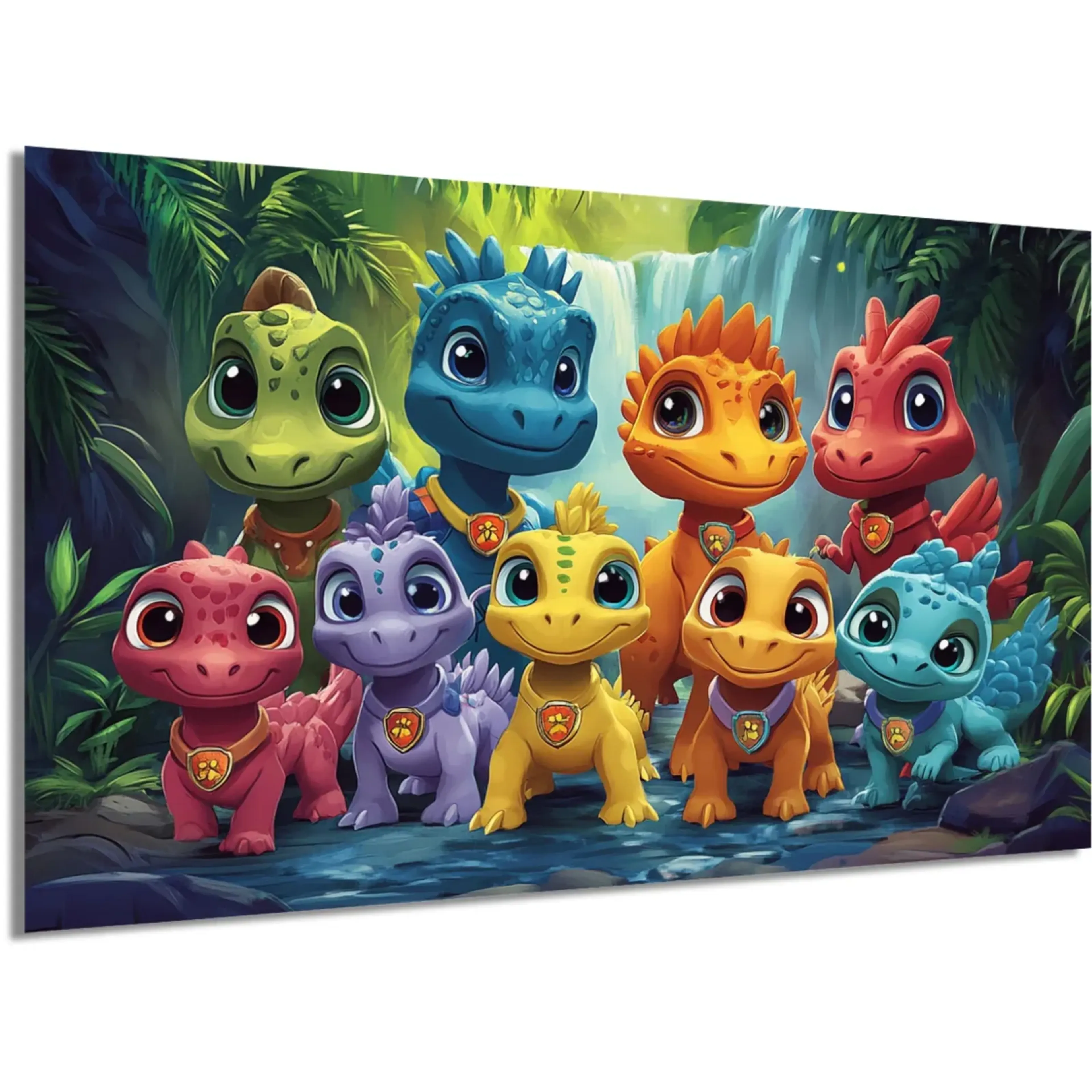 Dino-Freunde am Wasserfall – Ansicht 5