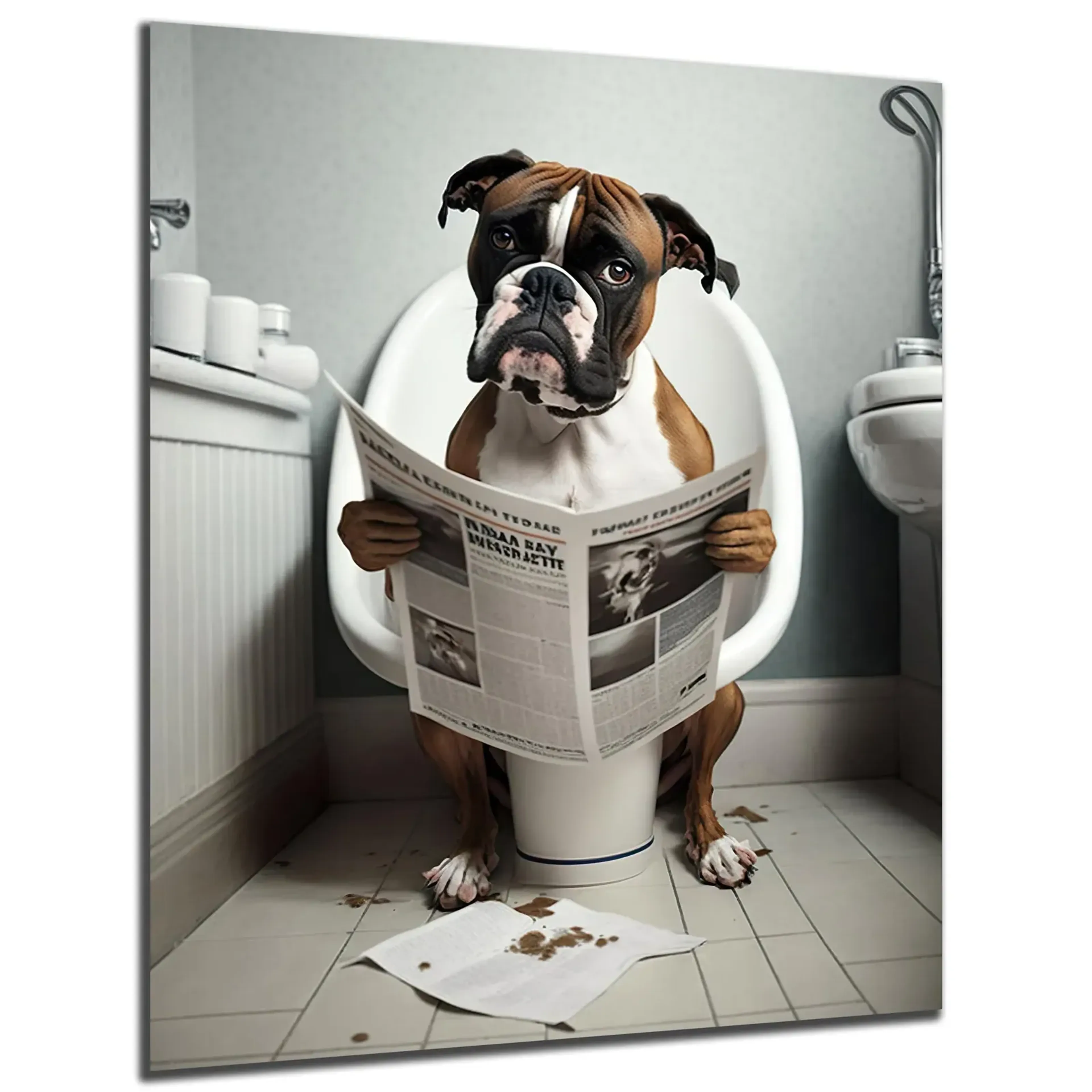Boxer mit Zeitung – Ansicht 5