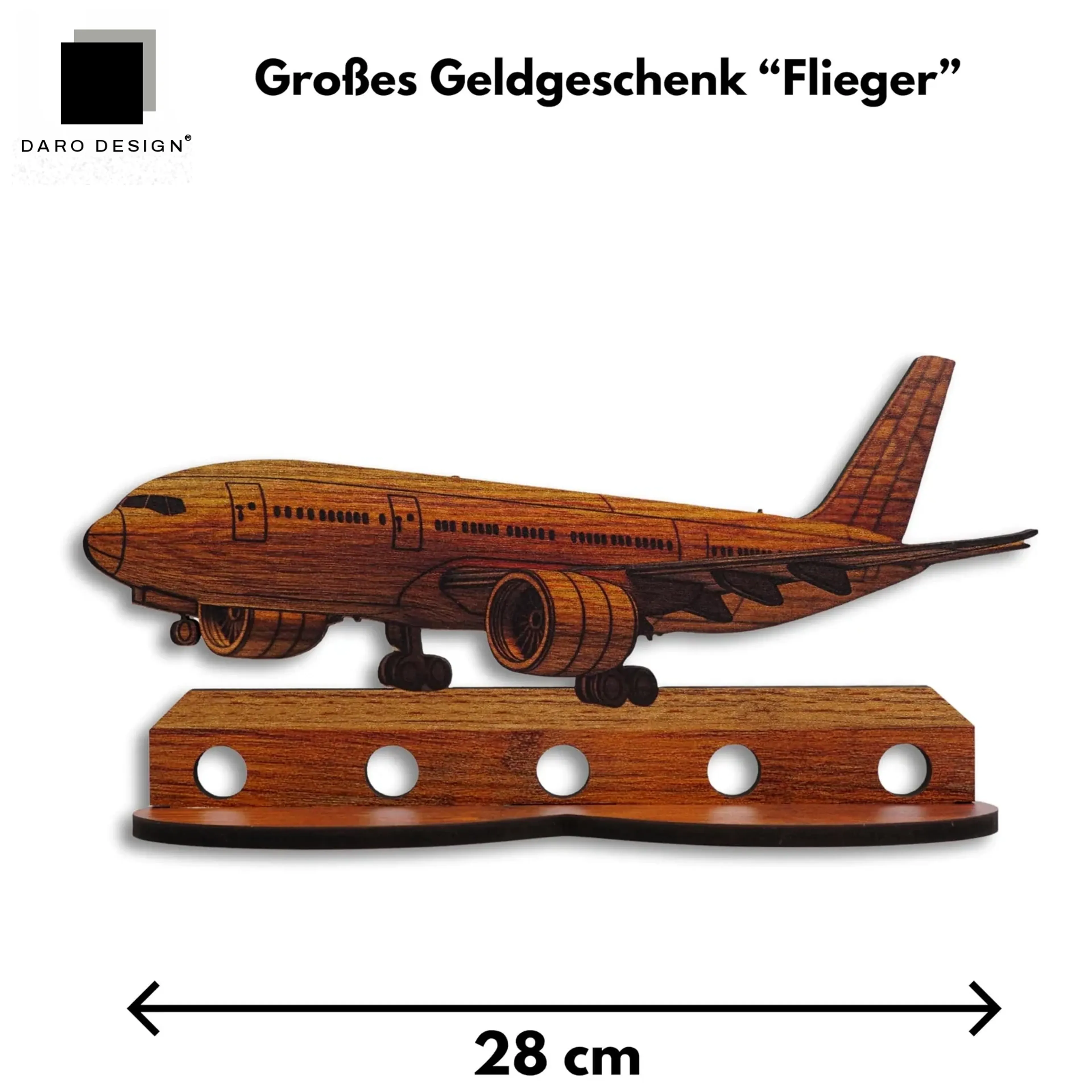 Großes Geldgeschenk „Flugzeug“ – Ansicht 2