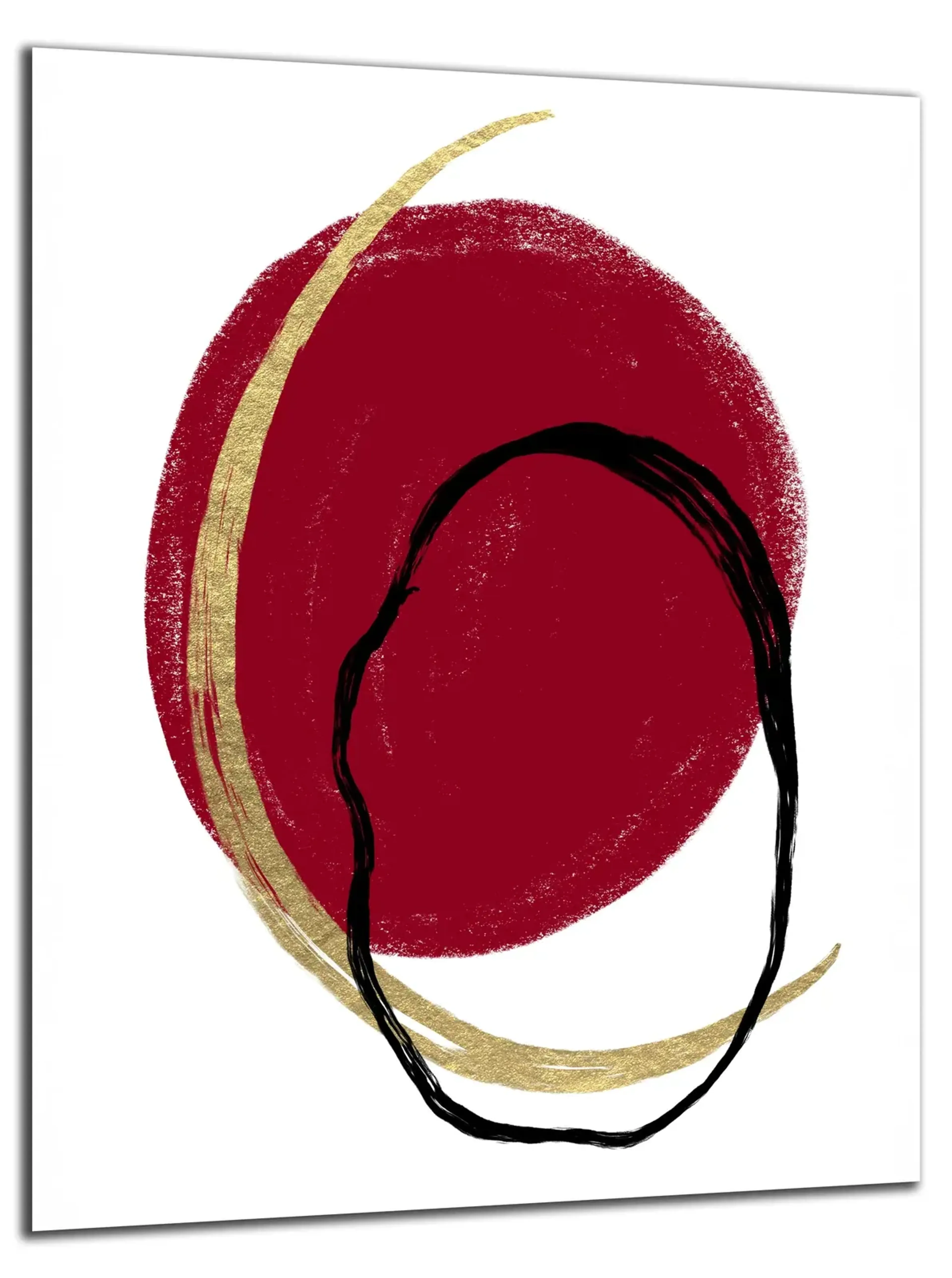 Roter Kreis mit Goldbogen – Ansicht 5