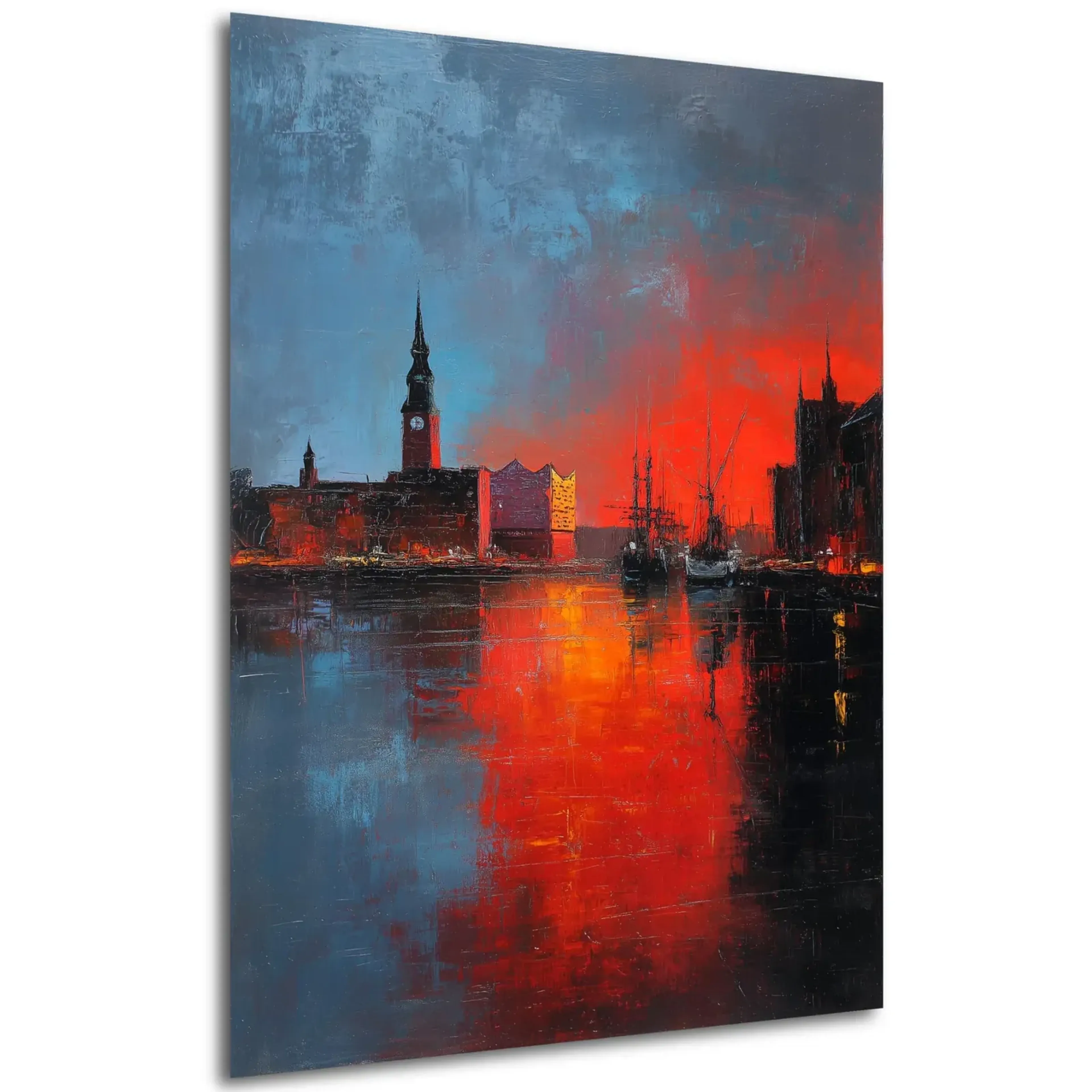 Hamburg im roten Abendlicht – Ansicht 5
