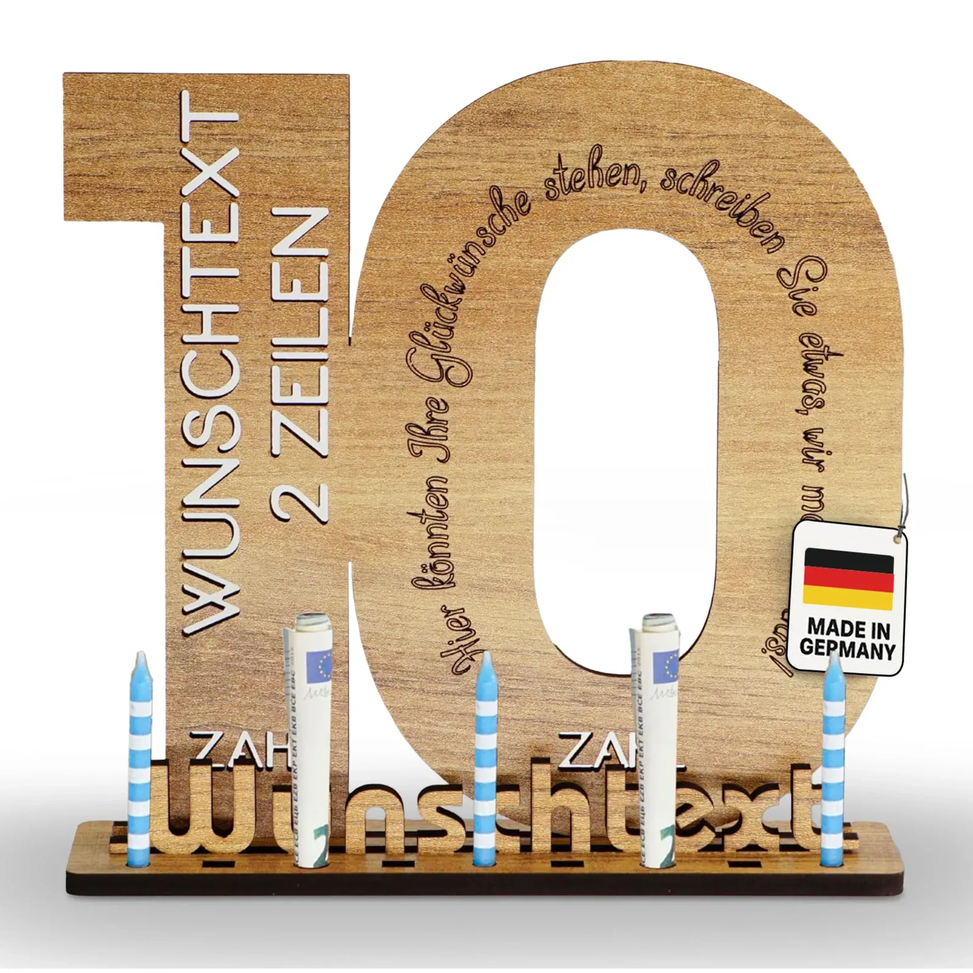 Gästebuch-Schild mit Wunschtext – Ansicht 3