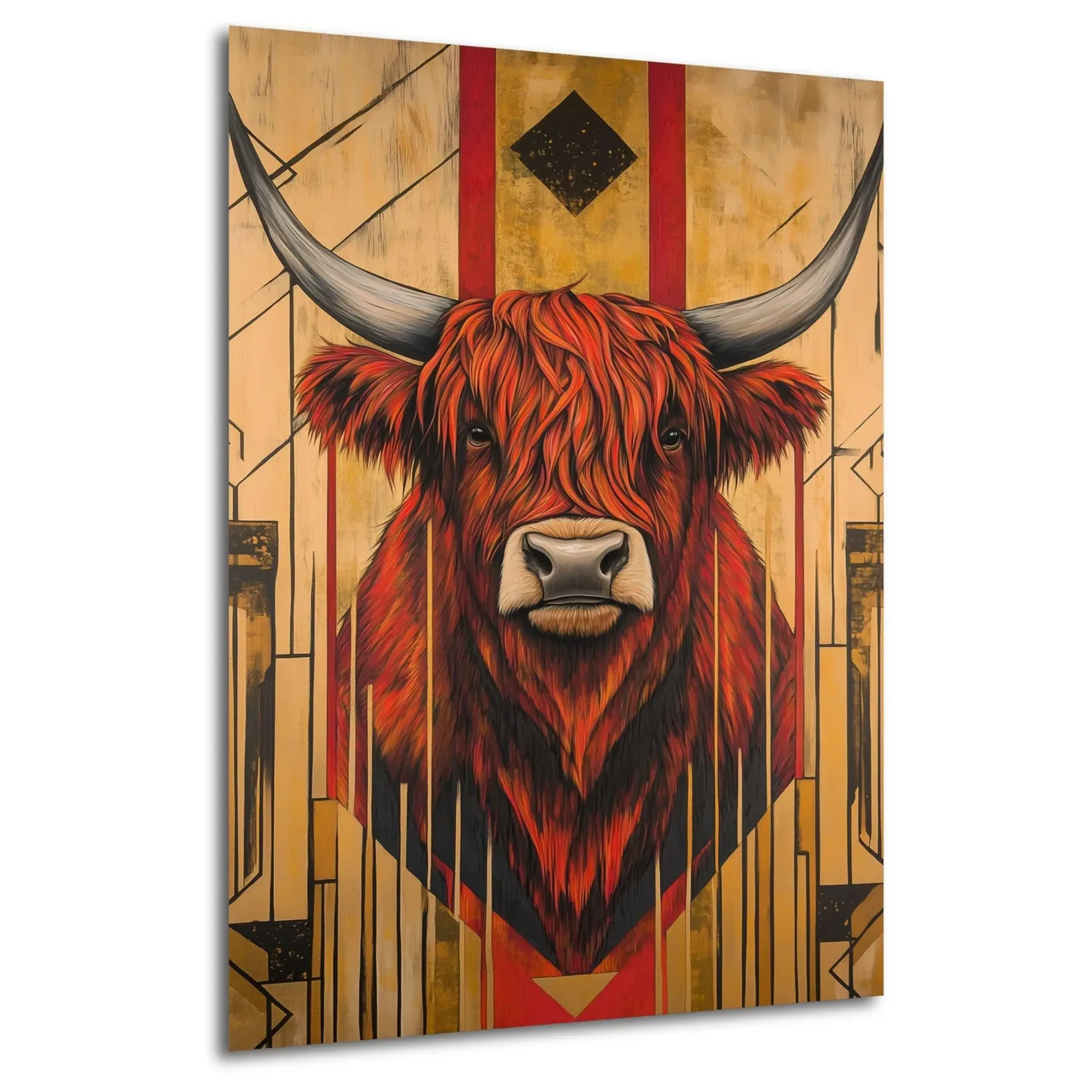 Rotes Hochlandrind in Gold – Ansicht 5