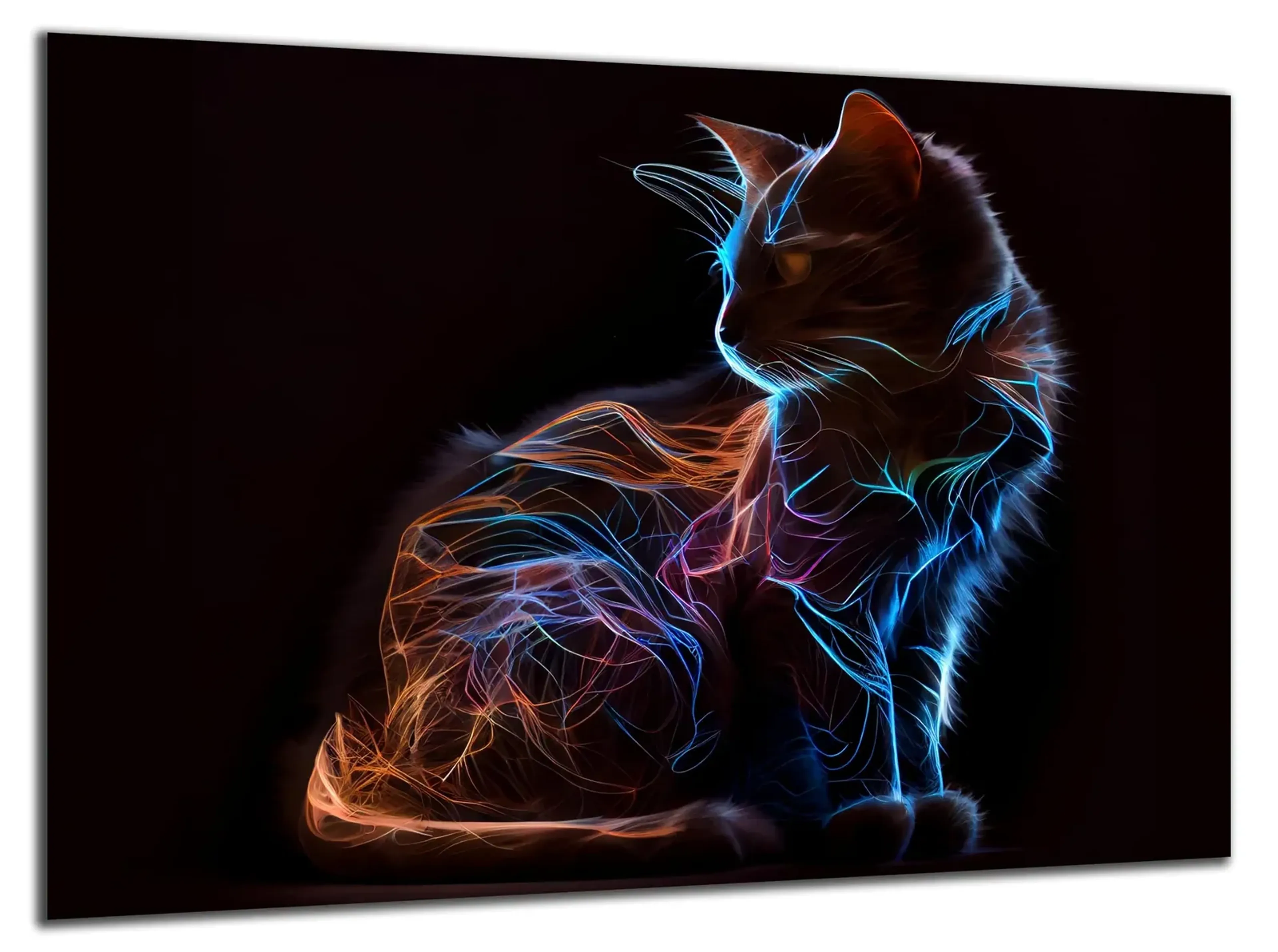 Katze im Neonlicht – Ansicht 5