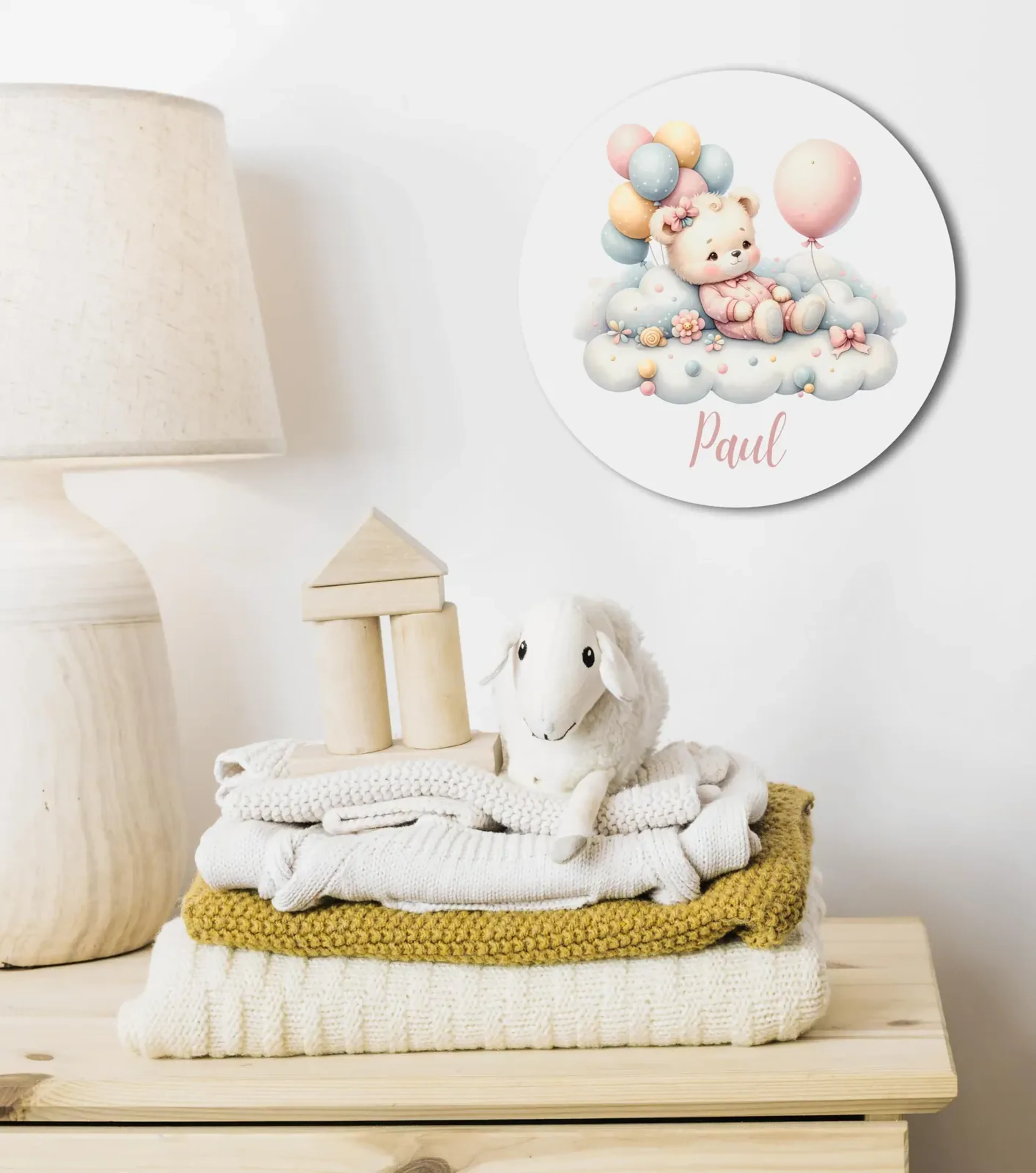 Kinder-Namensschild mit Tiermotiv – Ansicht 7