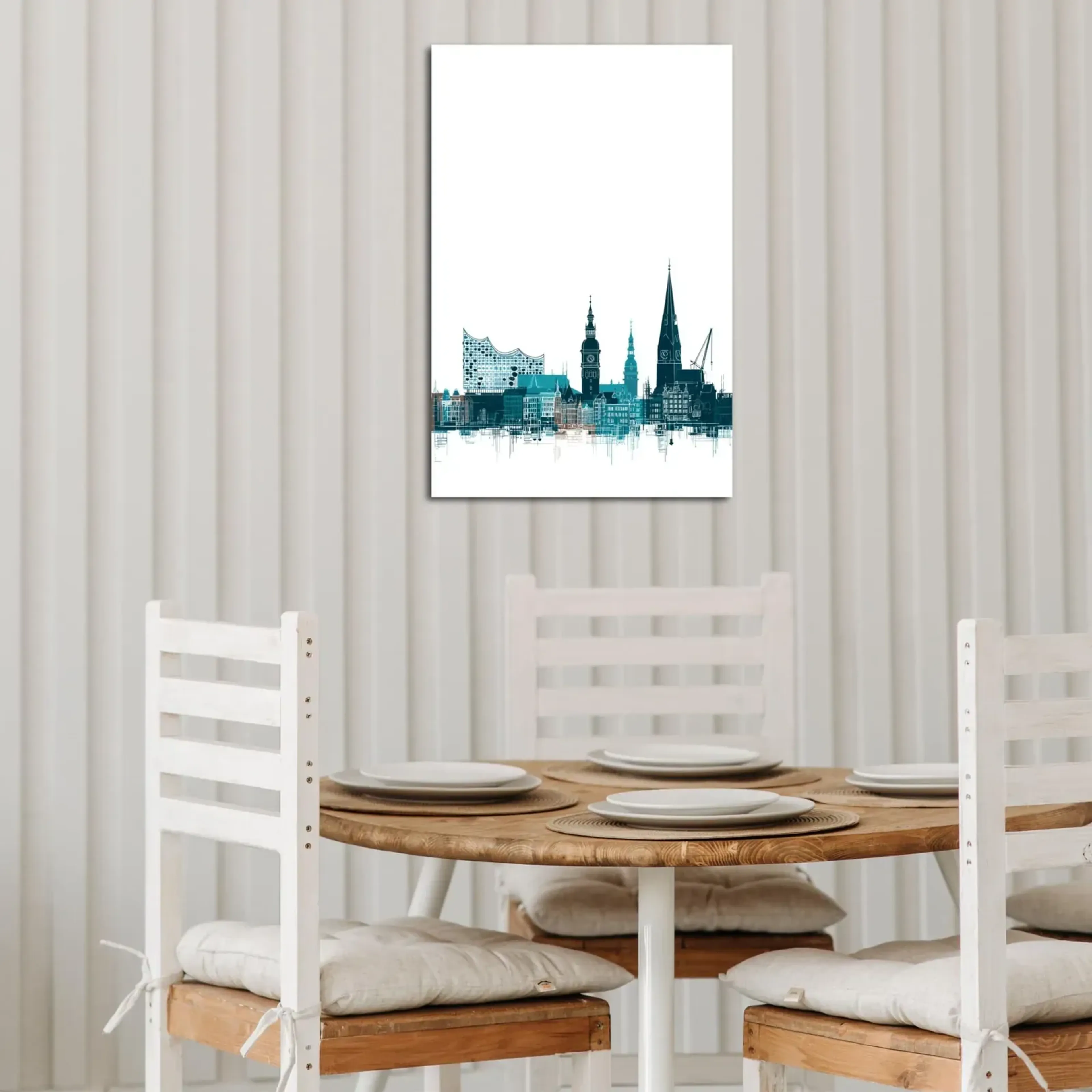 Hamburger Skyline in Petrol – Ansicht 4