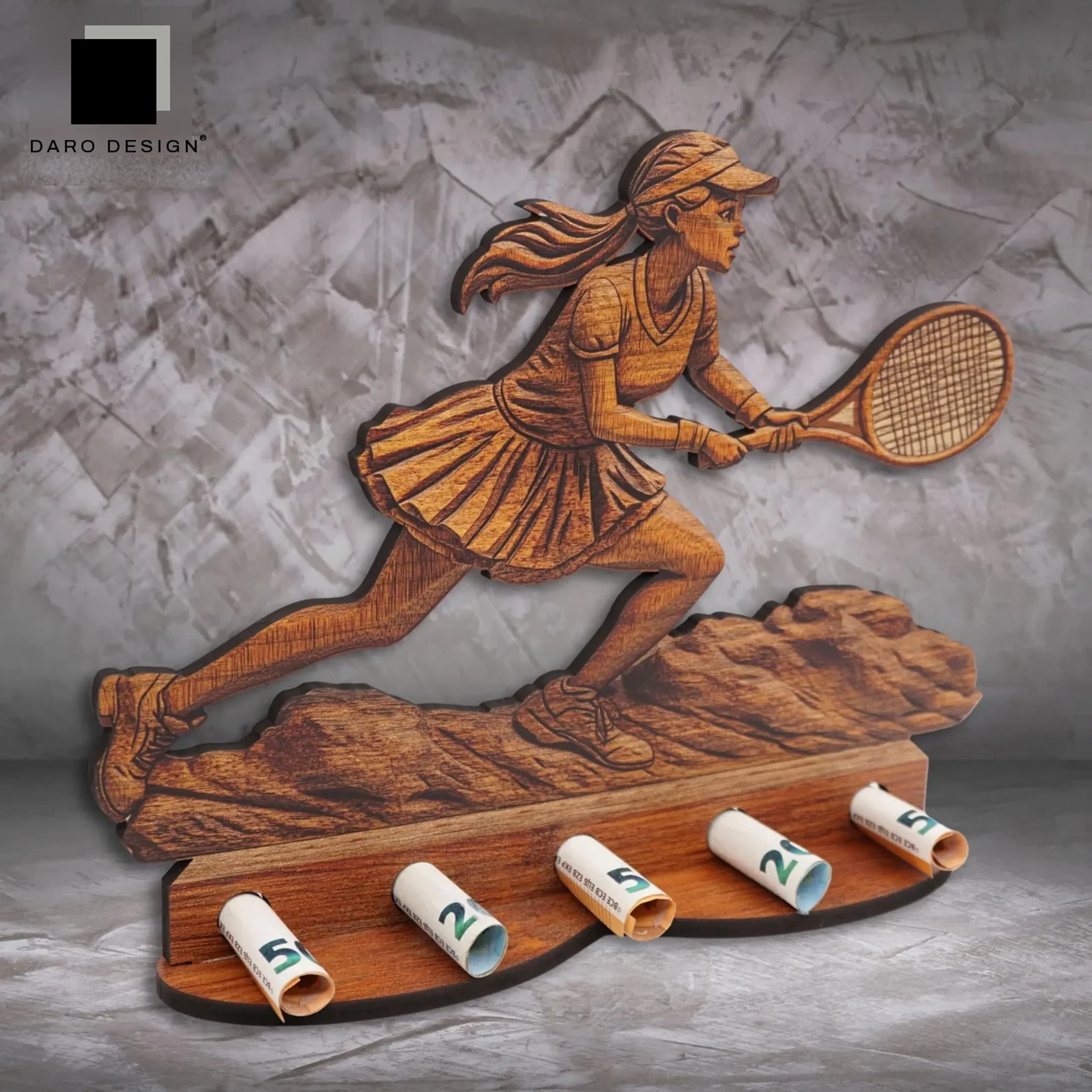 Großes Geldgeschenk „Tennis Spielerin“ – Ansicht 2