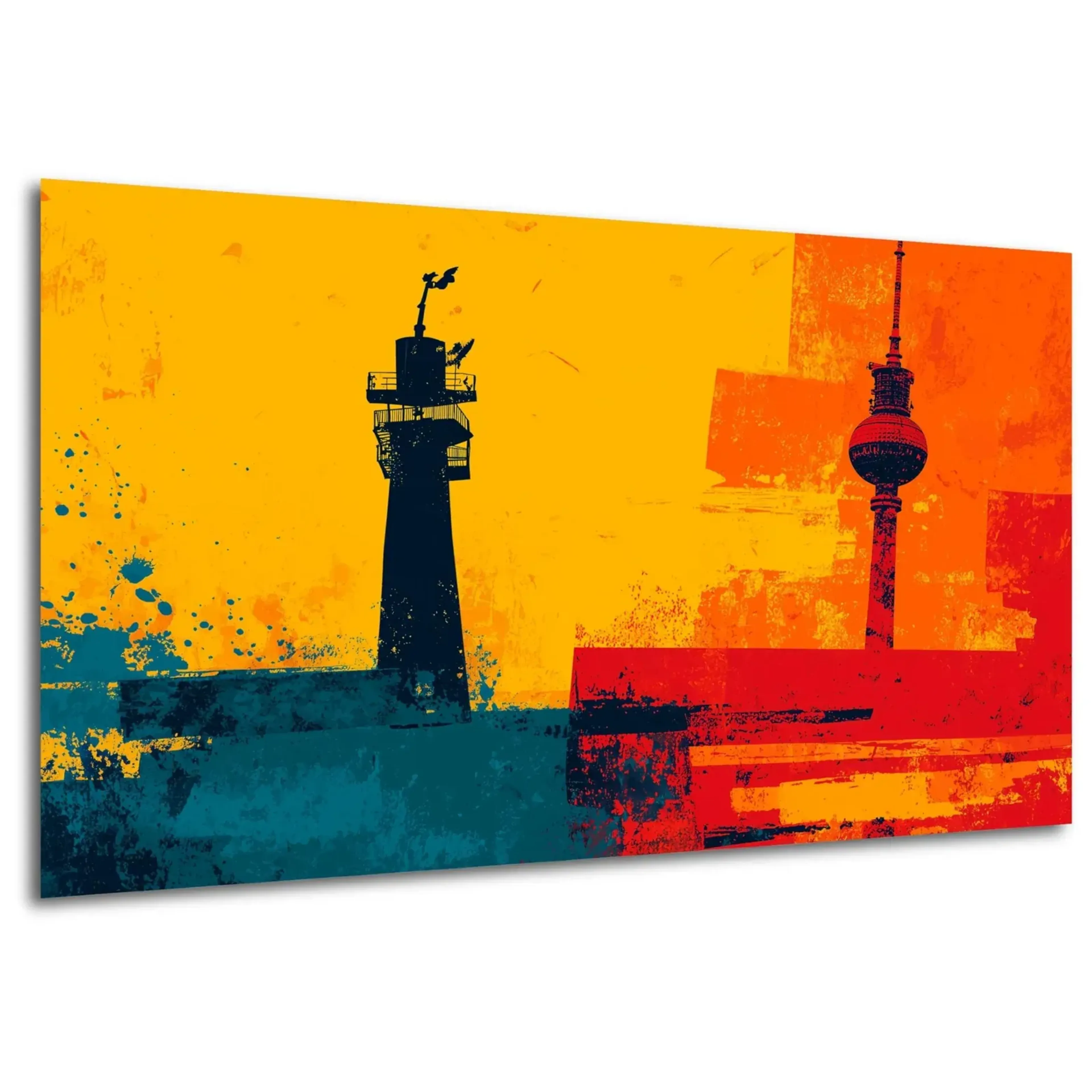 Fernsehturm in Orange – Ansicht 5