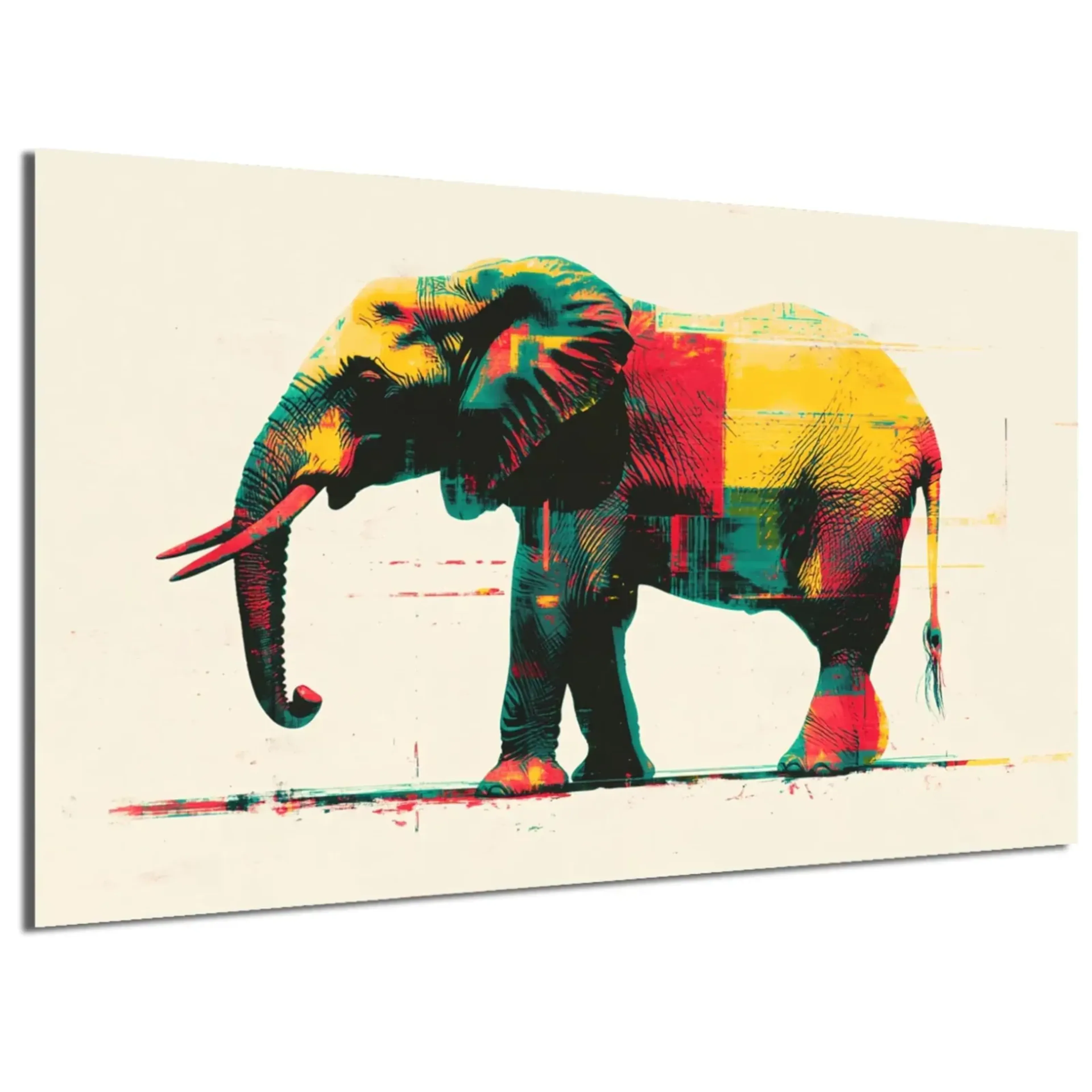 Elefant in Farbflächen – Ansicht 5
