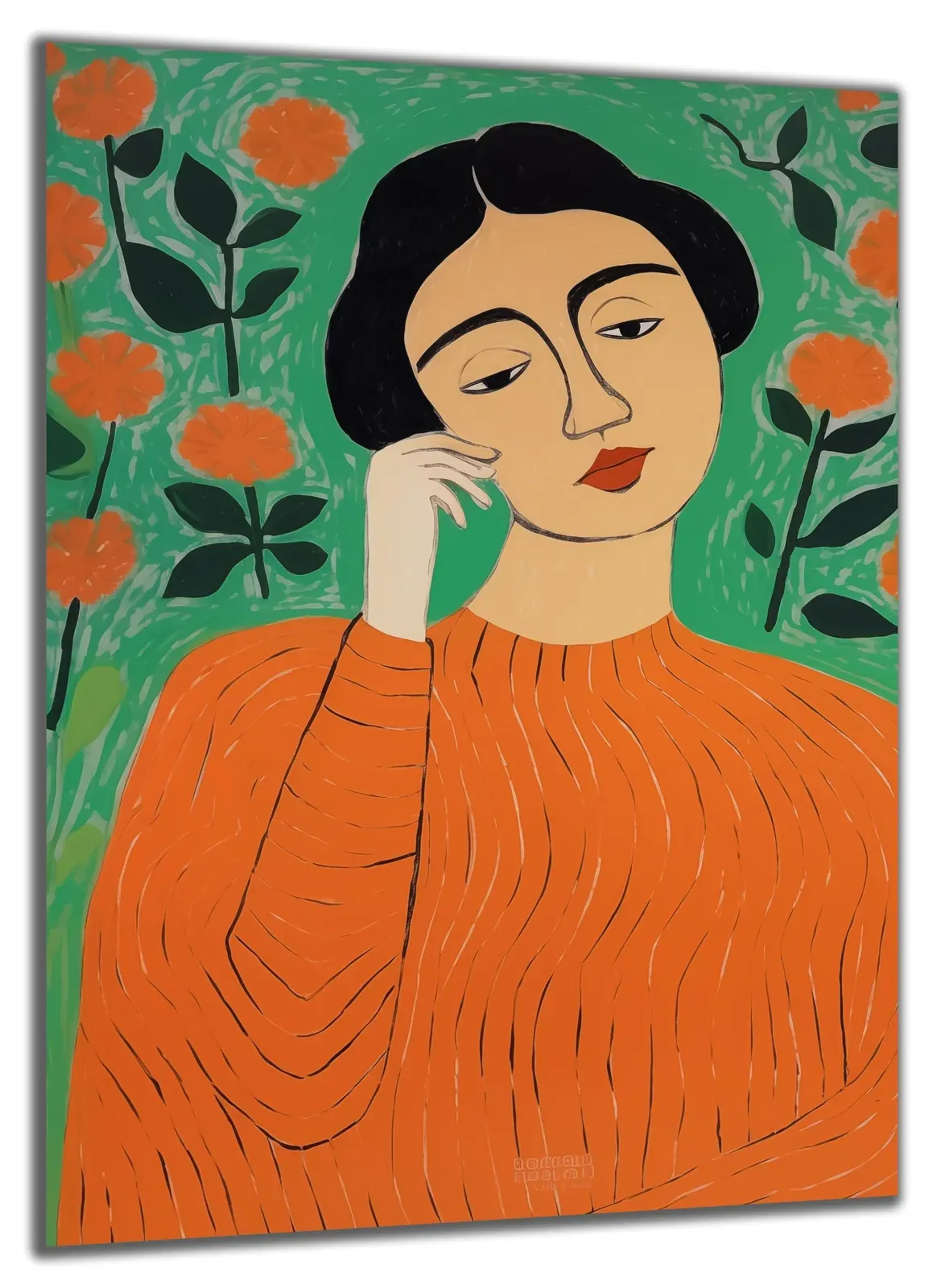 Frau in Orange – Ansicht 5