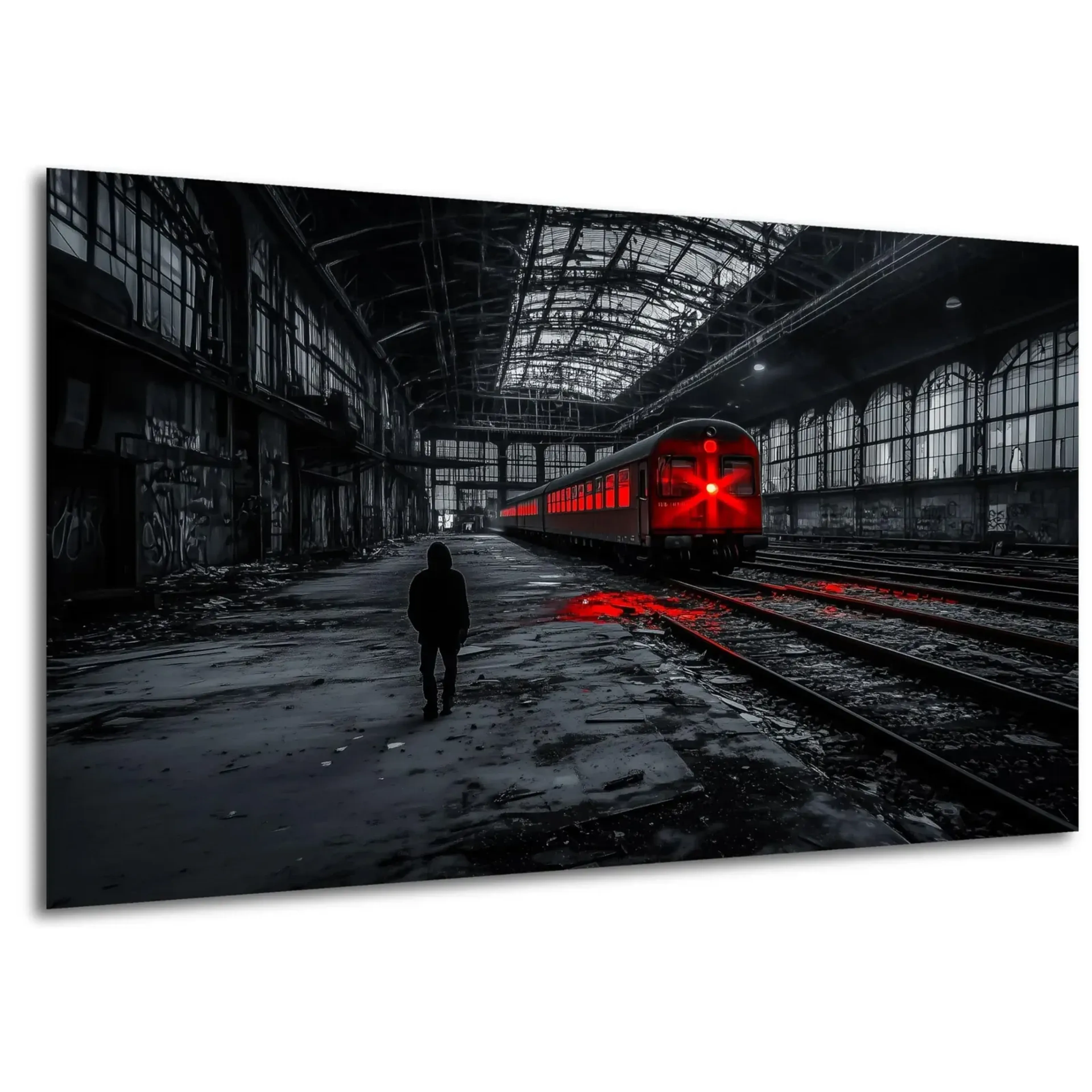 Rotes Licht im Bahnhof – Ansicht 5