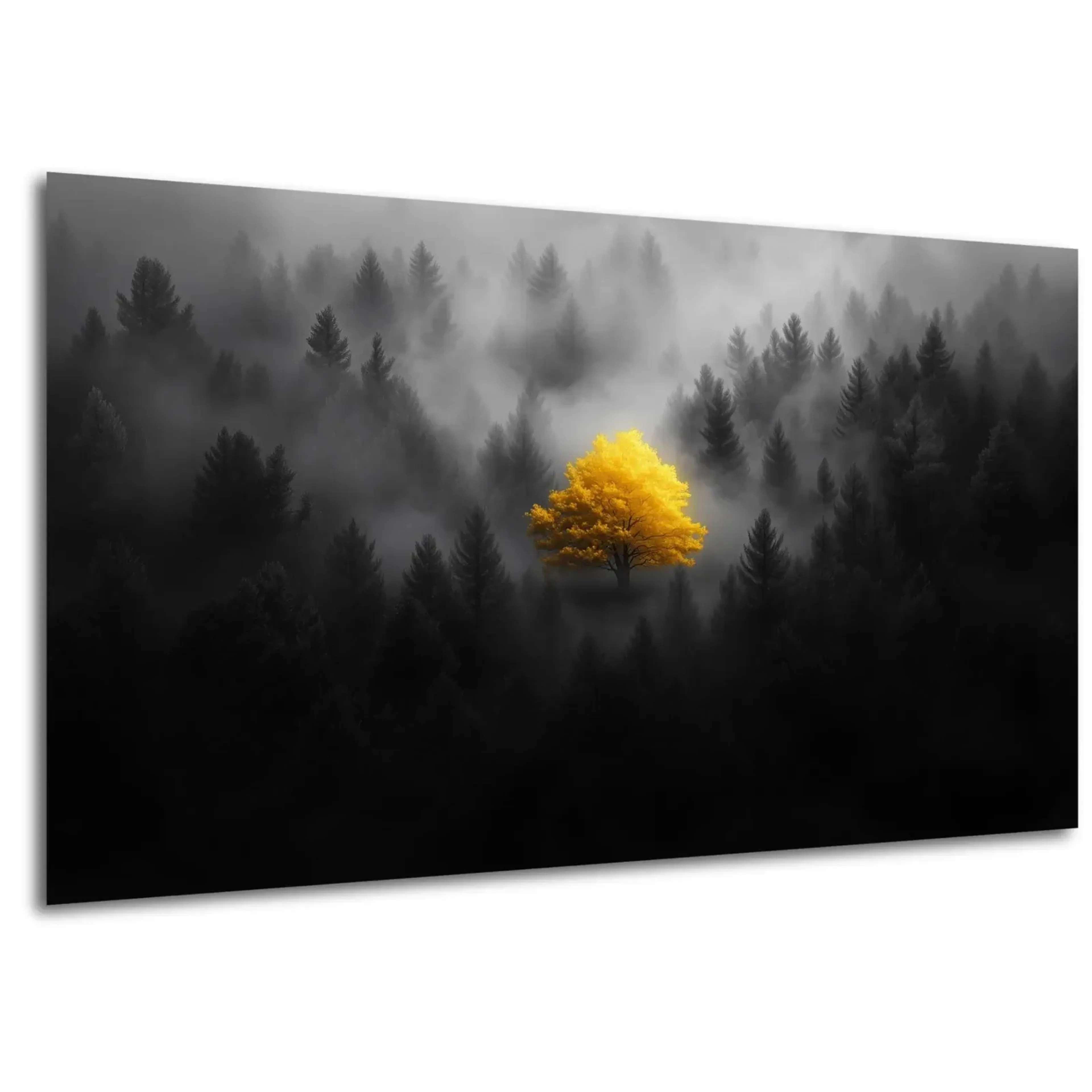 Goldener Baum im Nebel – Ansicht 5