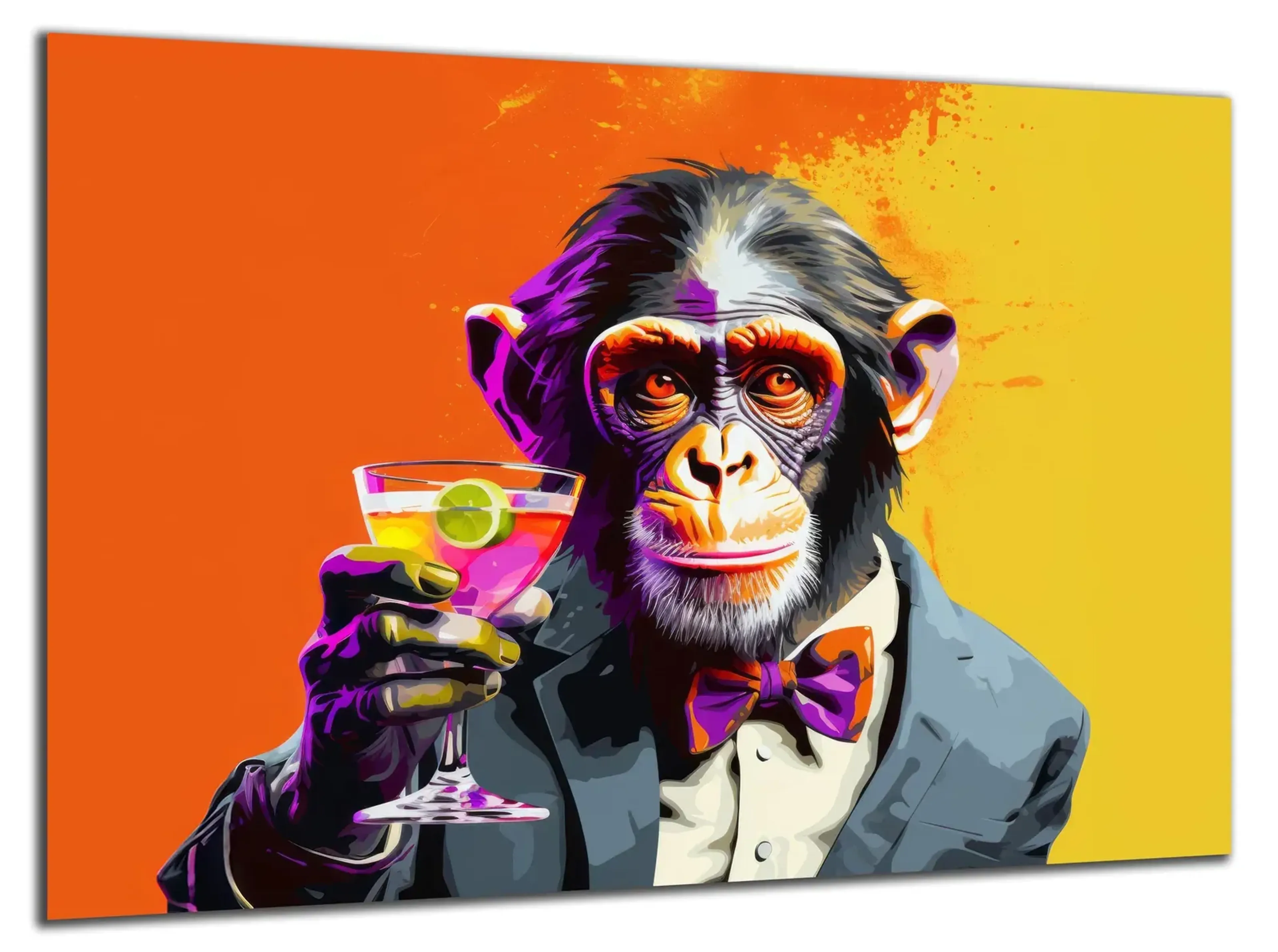 Schimpanse mit Cocktail – Ansicht 5