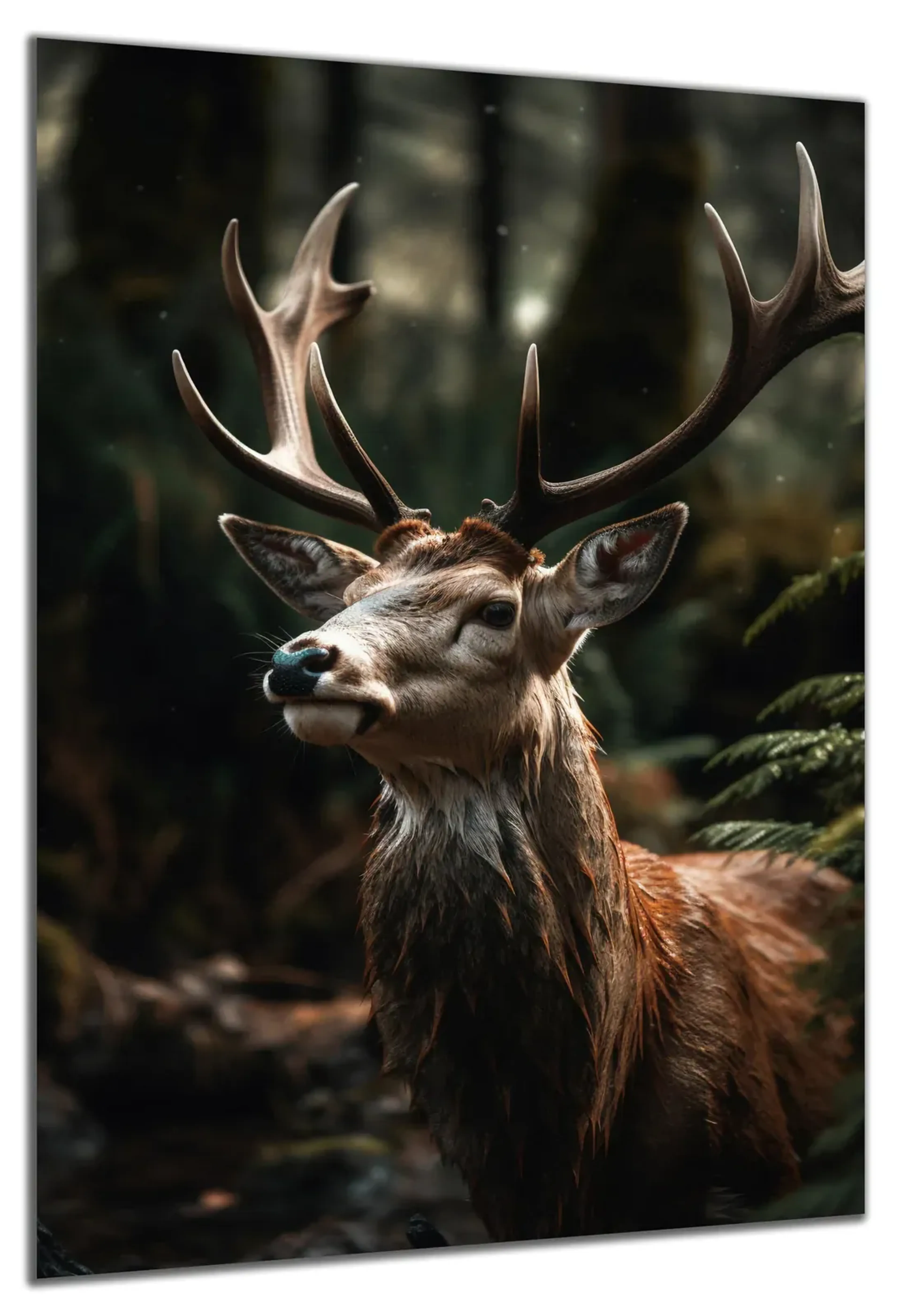 Hirsch im Wald – Ansicht 4