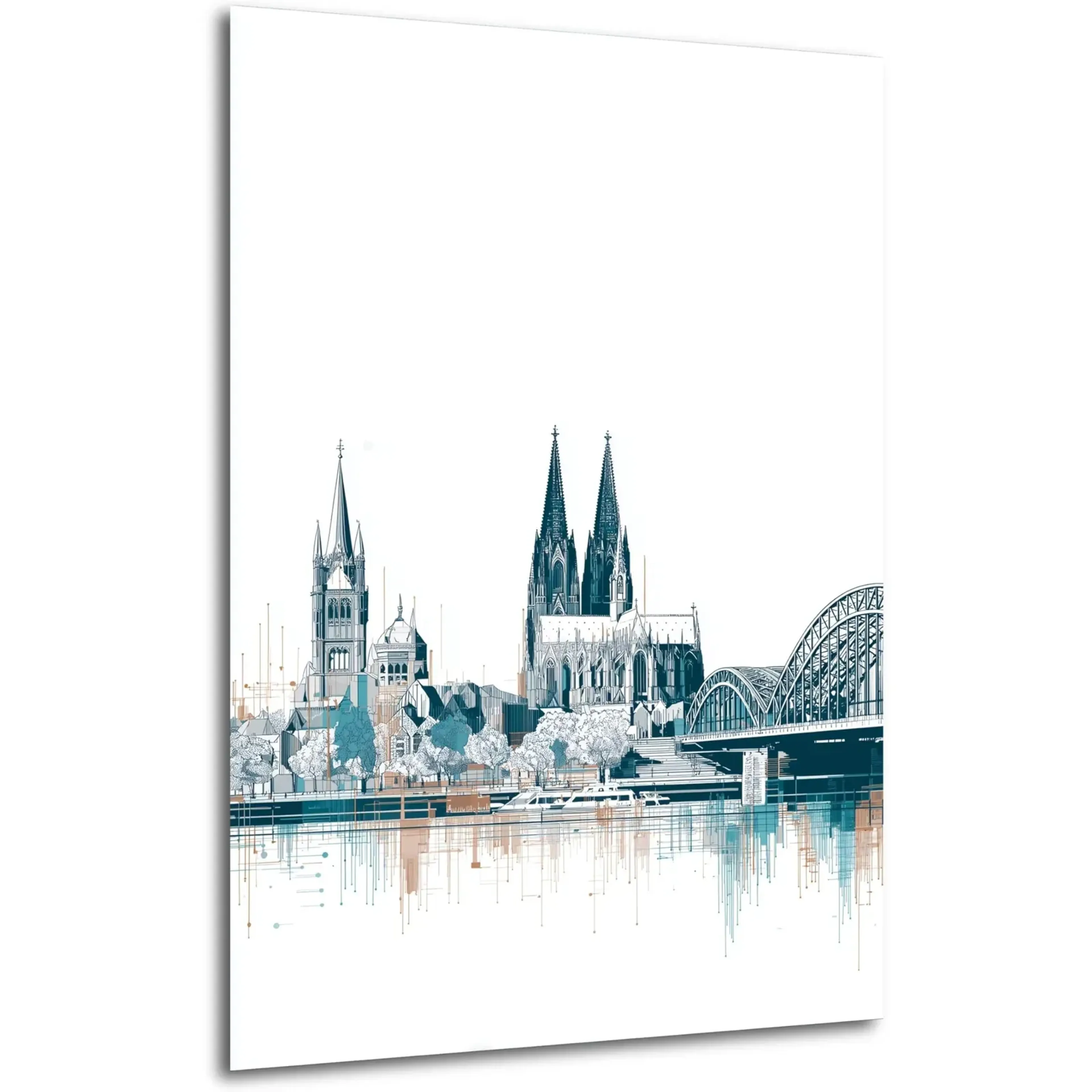 Köln in feinen Linien