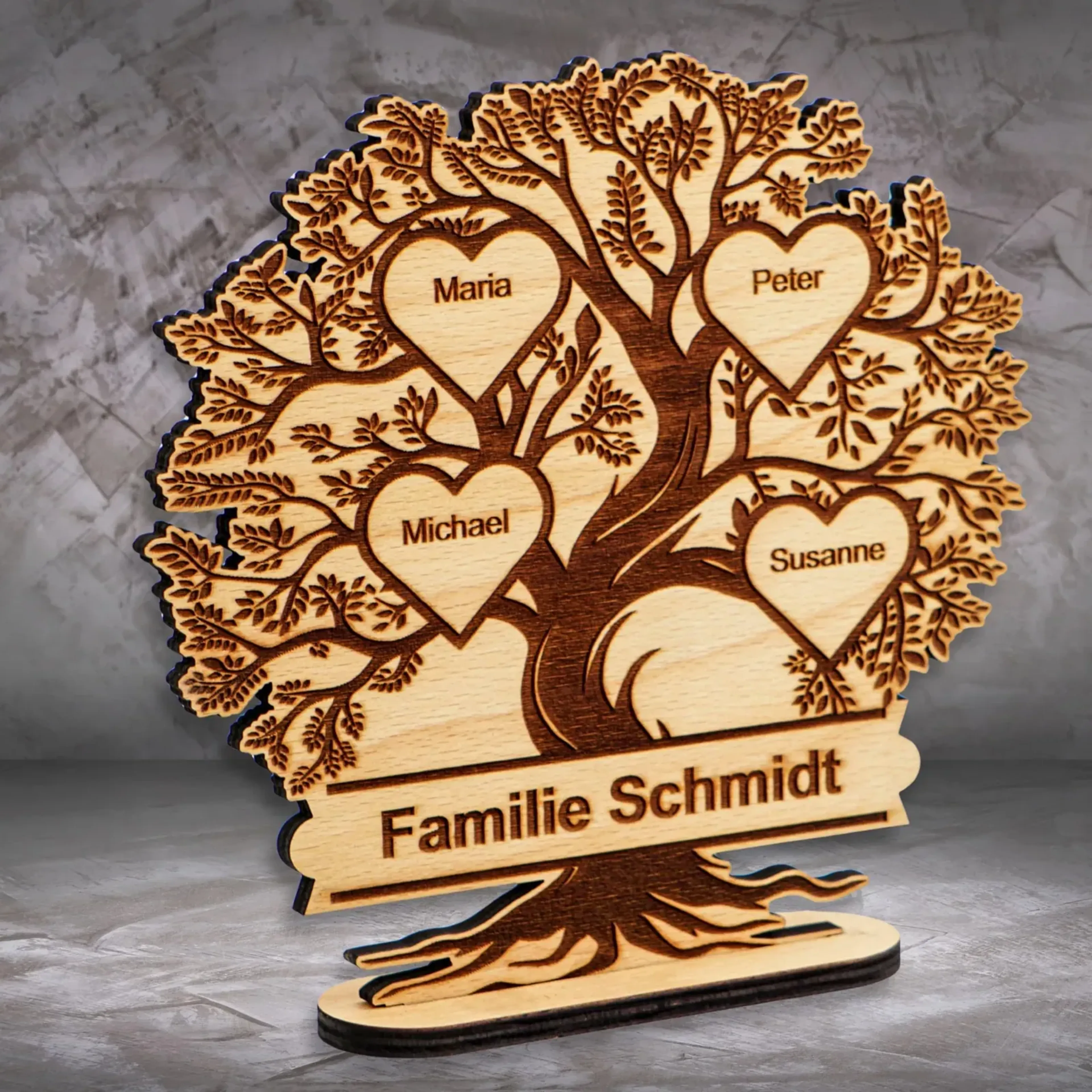 Lebensbaum mit Gravur und Namen – Ansicht 8