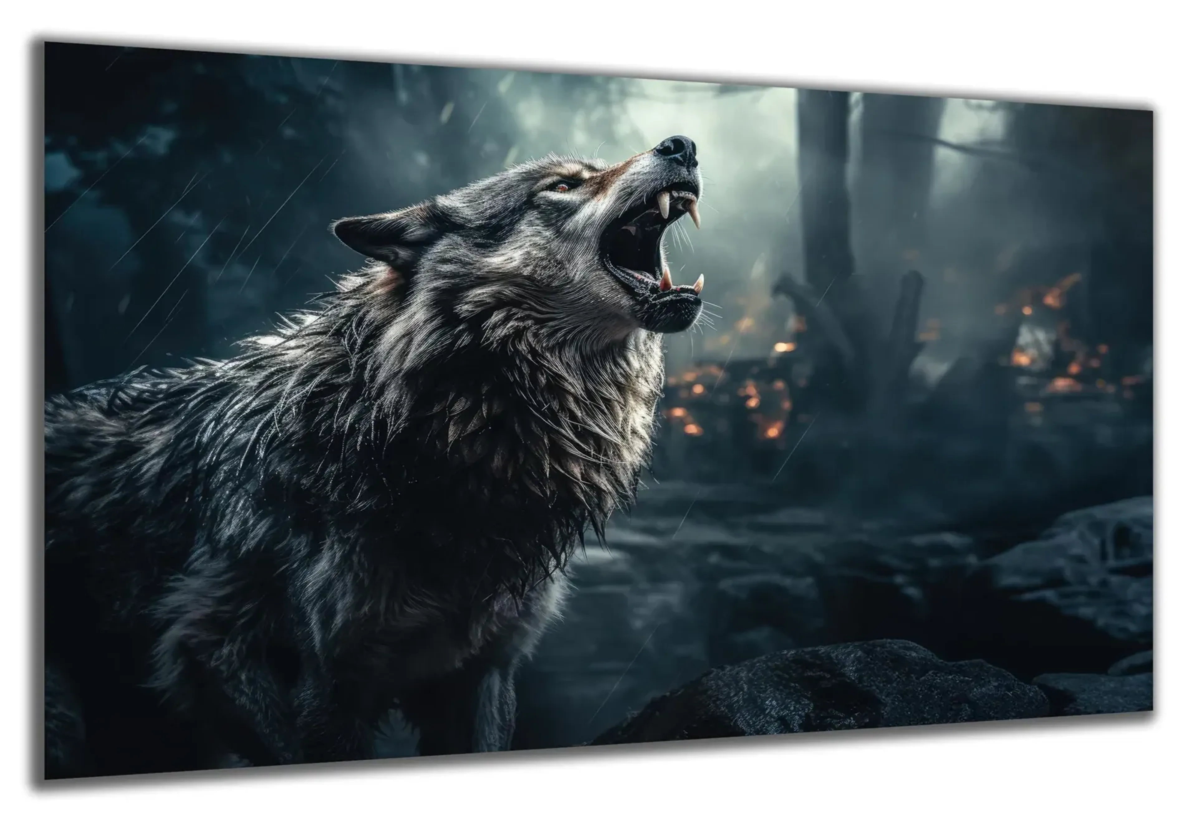 Wolf im Regen – Ansicht 5