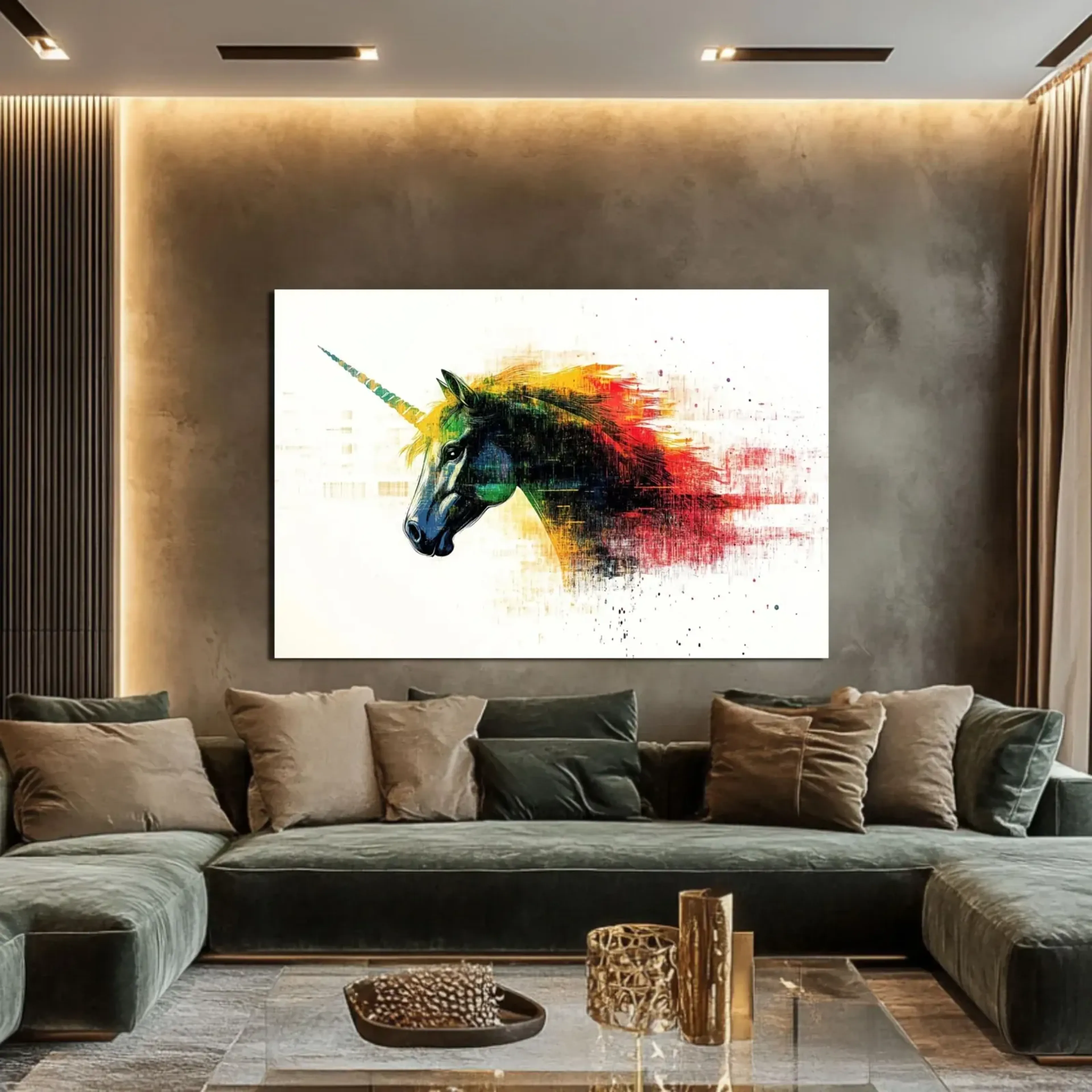 Einhorn mit bunter Mähne – Ansicht 3