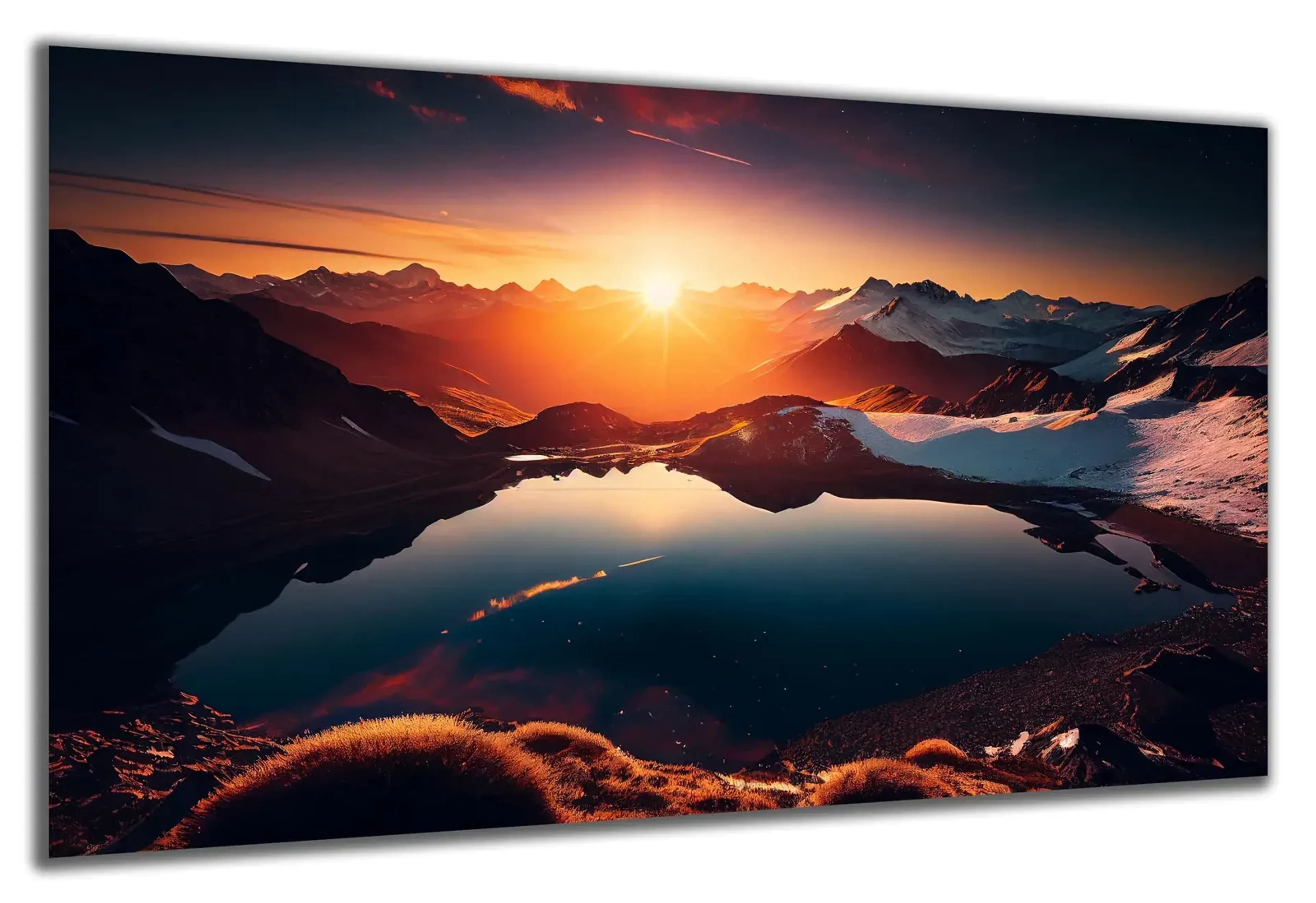 Bergsee im Sonnenuntergang – Ansicht 5