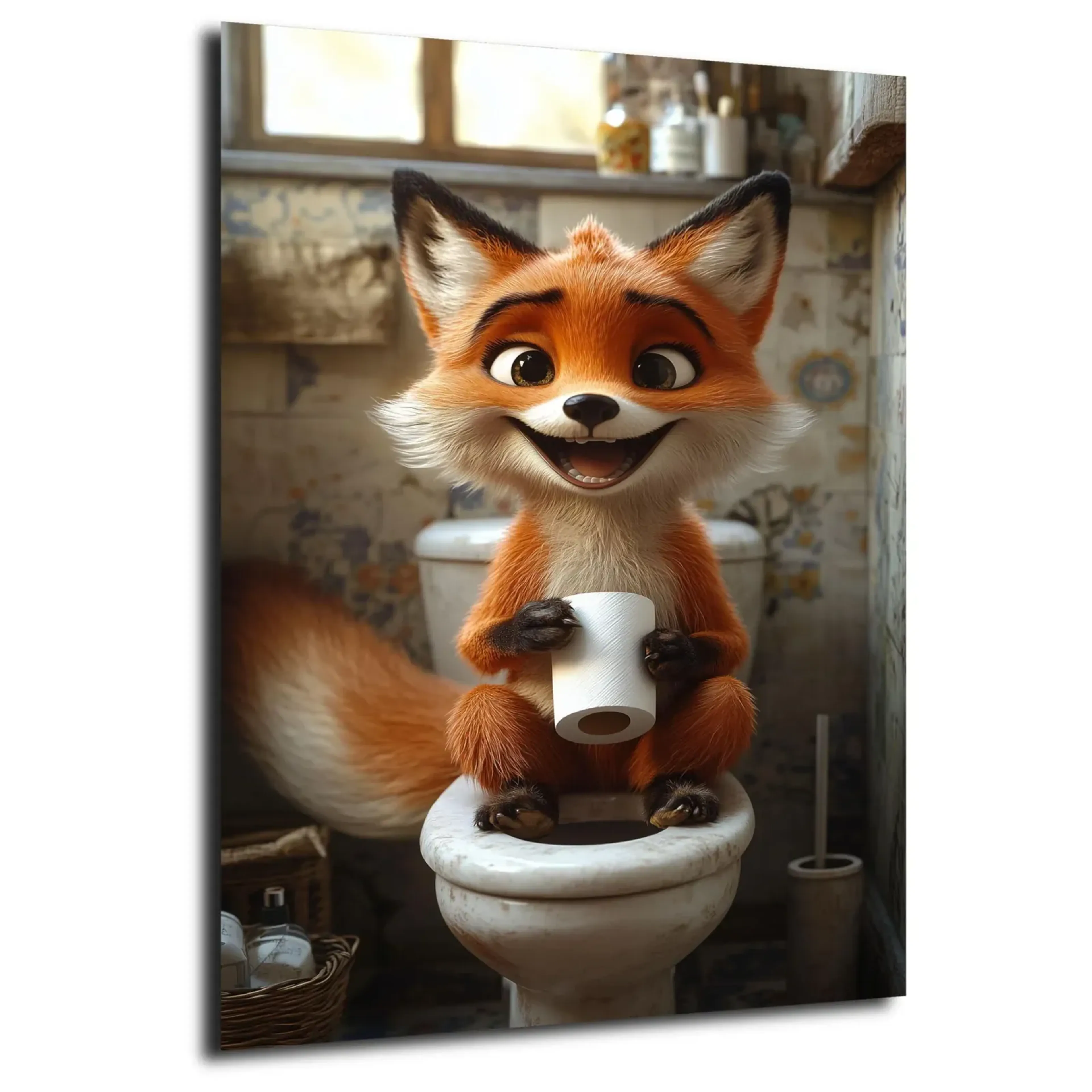 Fuchs mit Klopapier – Ansicht 5
