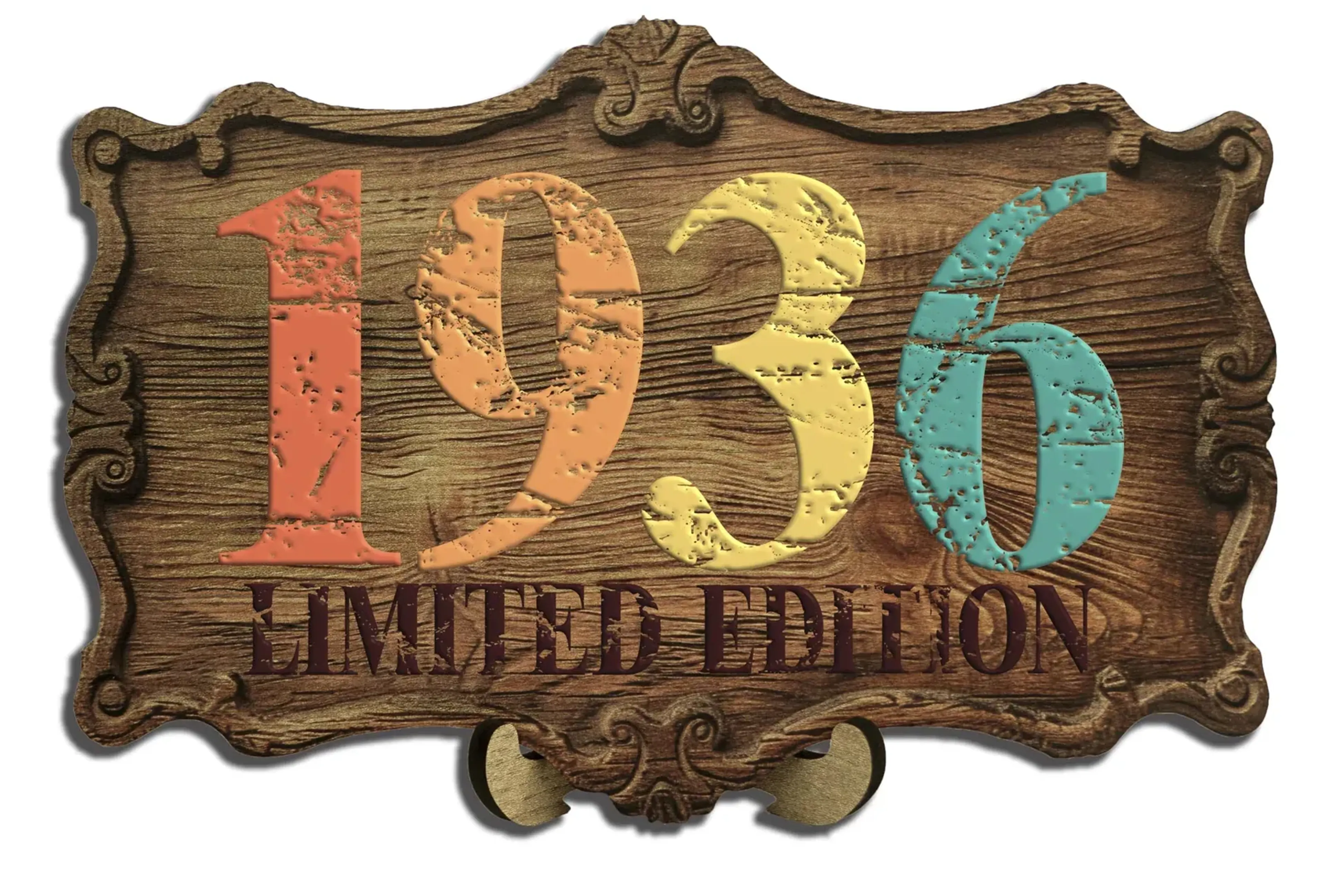 Jahrgangs-Schild mit Ständer – Retro Edition – Ansicht 4