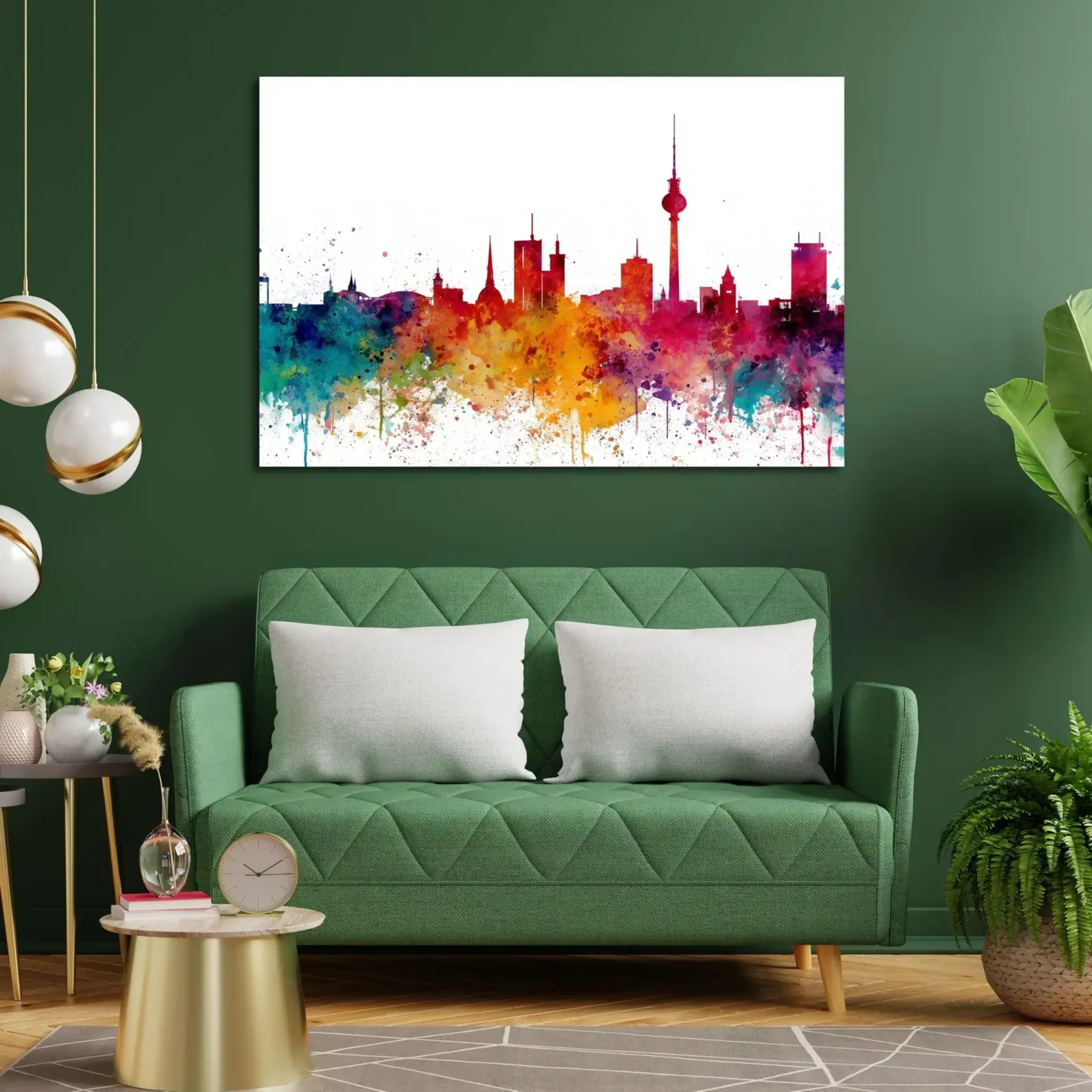 Berliner Skyline in Farbe – Ansicht 3