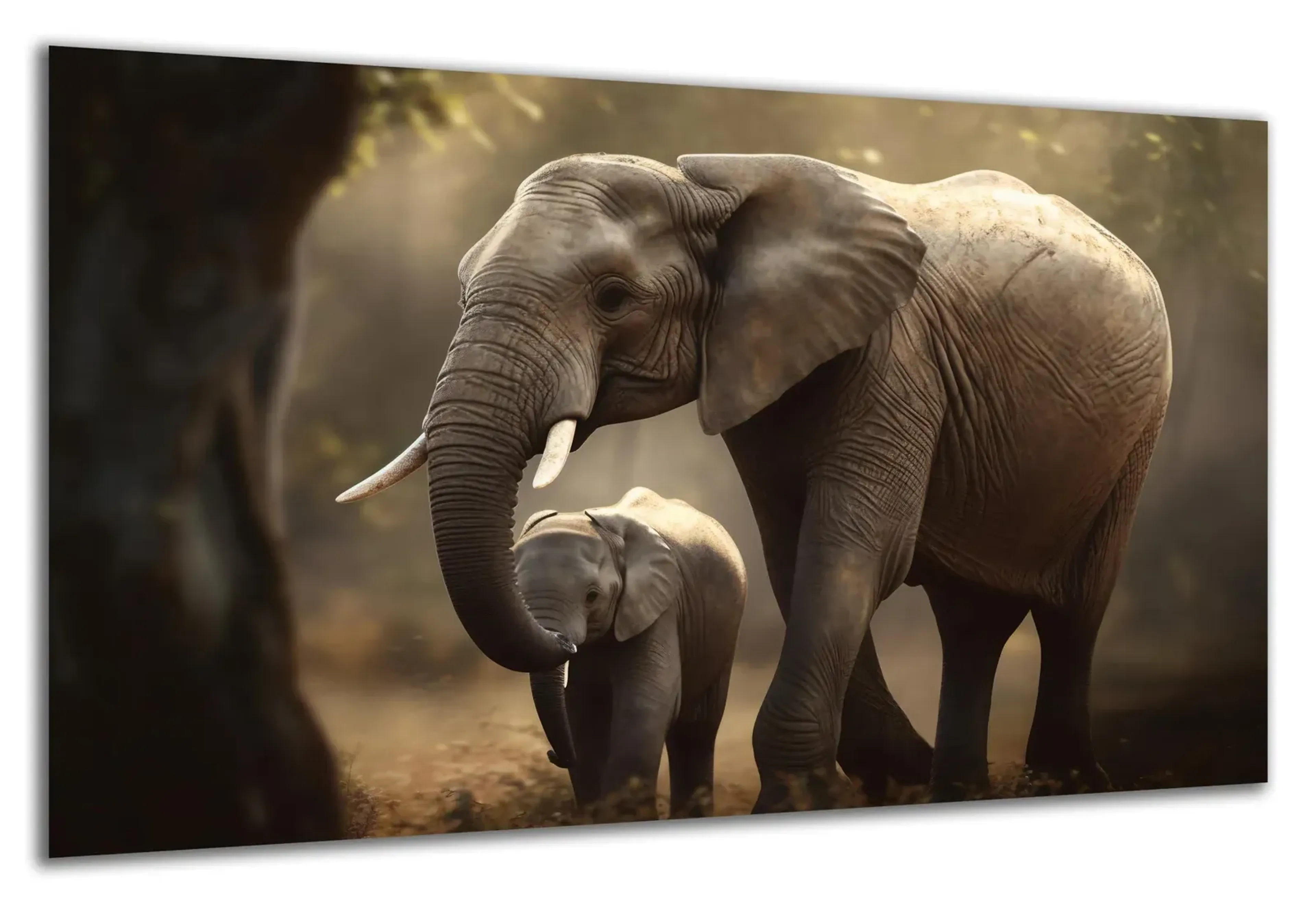Elefant mit Jungtier – Ansicht 5