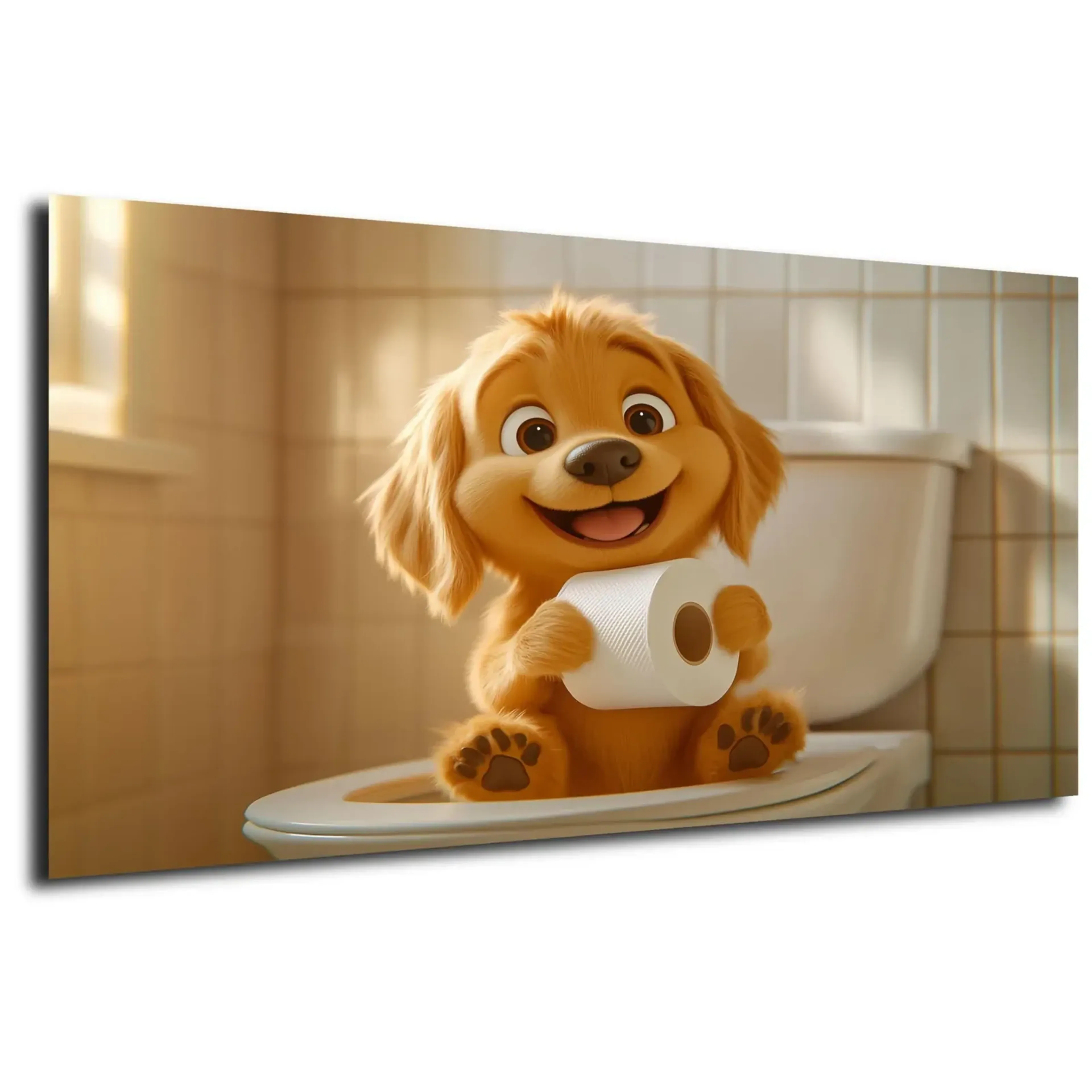Hund mit Papierrolle – Ansicht 5