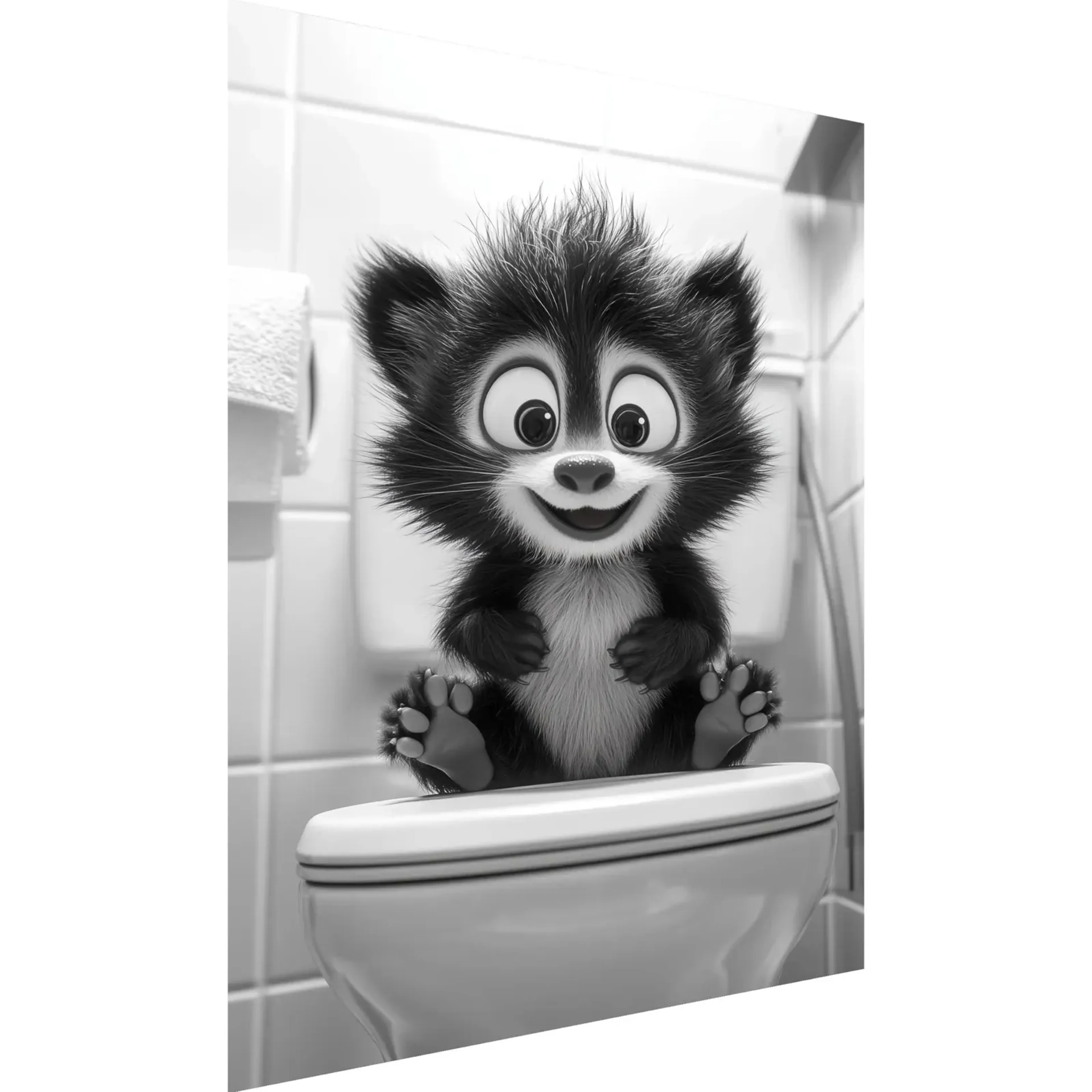 Stinktier auf Toilette – Ansicht 5
