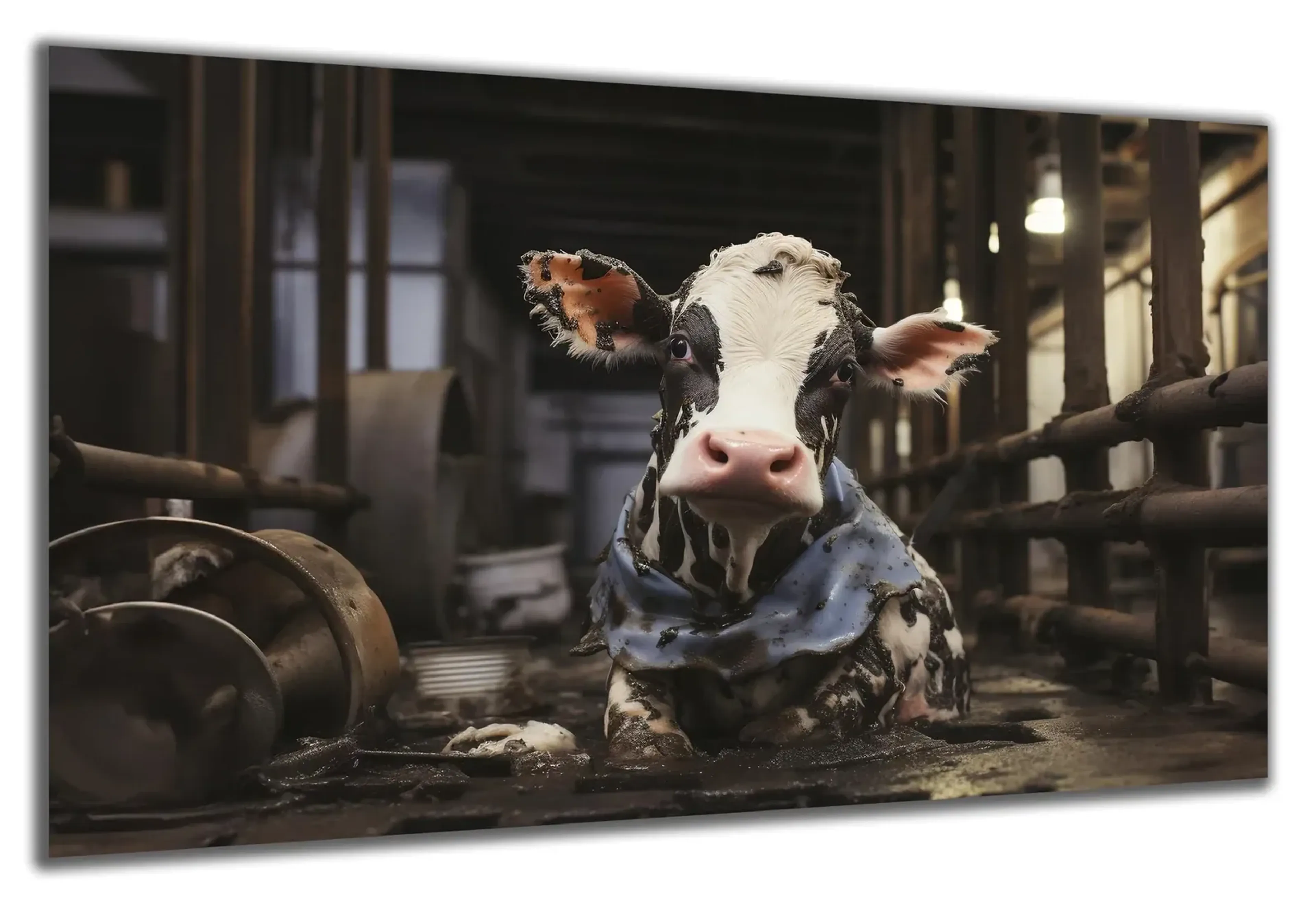 Kalb im Stall liegend – Ansicht 5