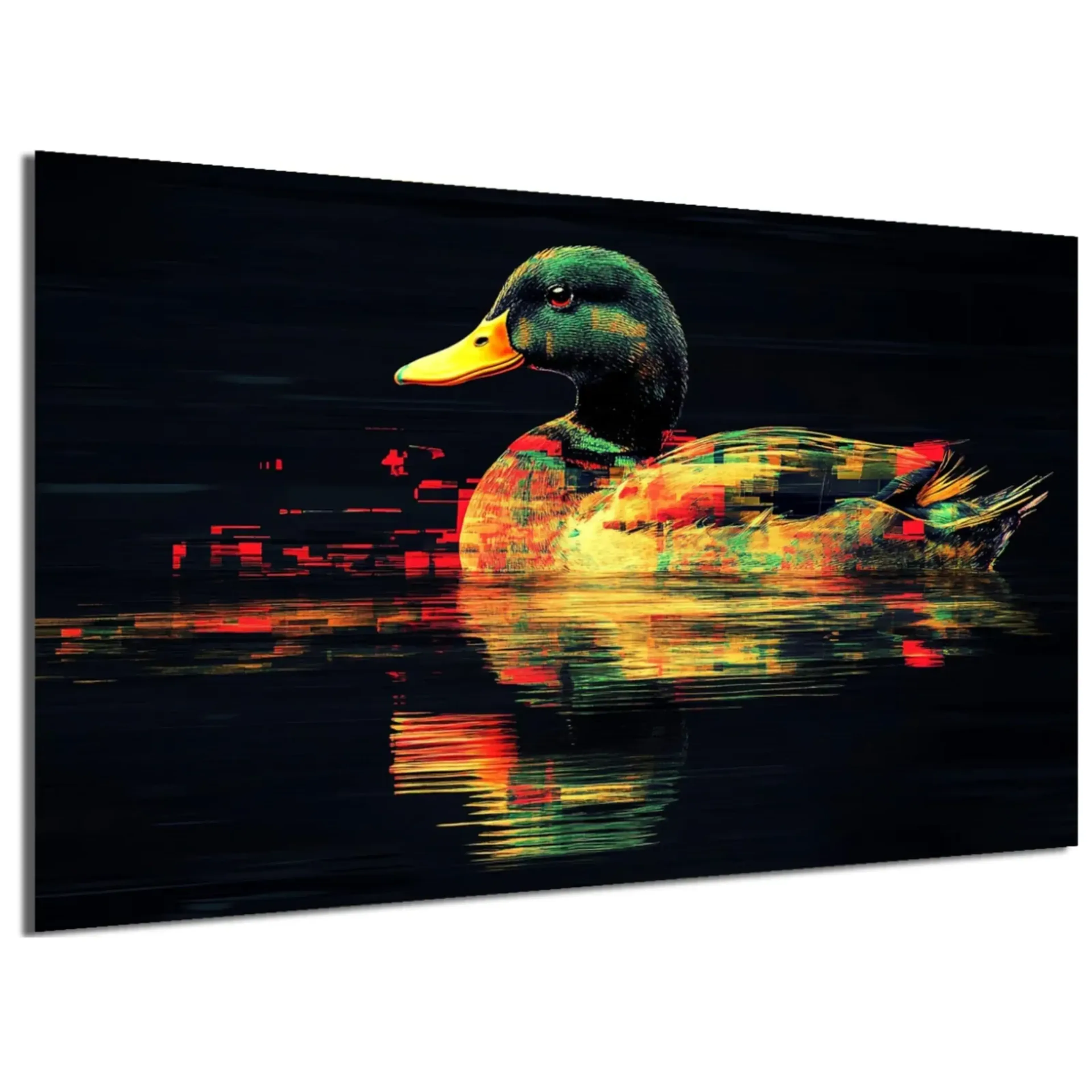 Ente auf dunklem Wasser – Ansicht 5