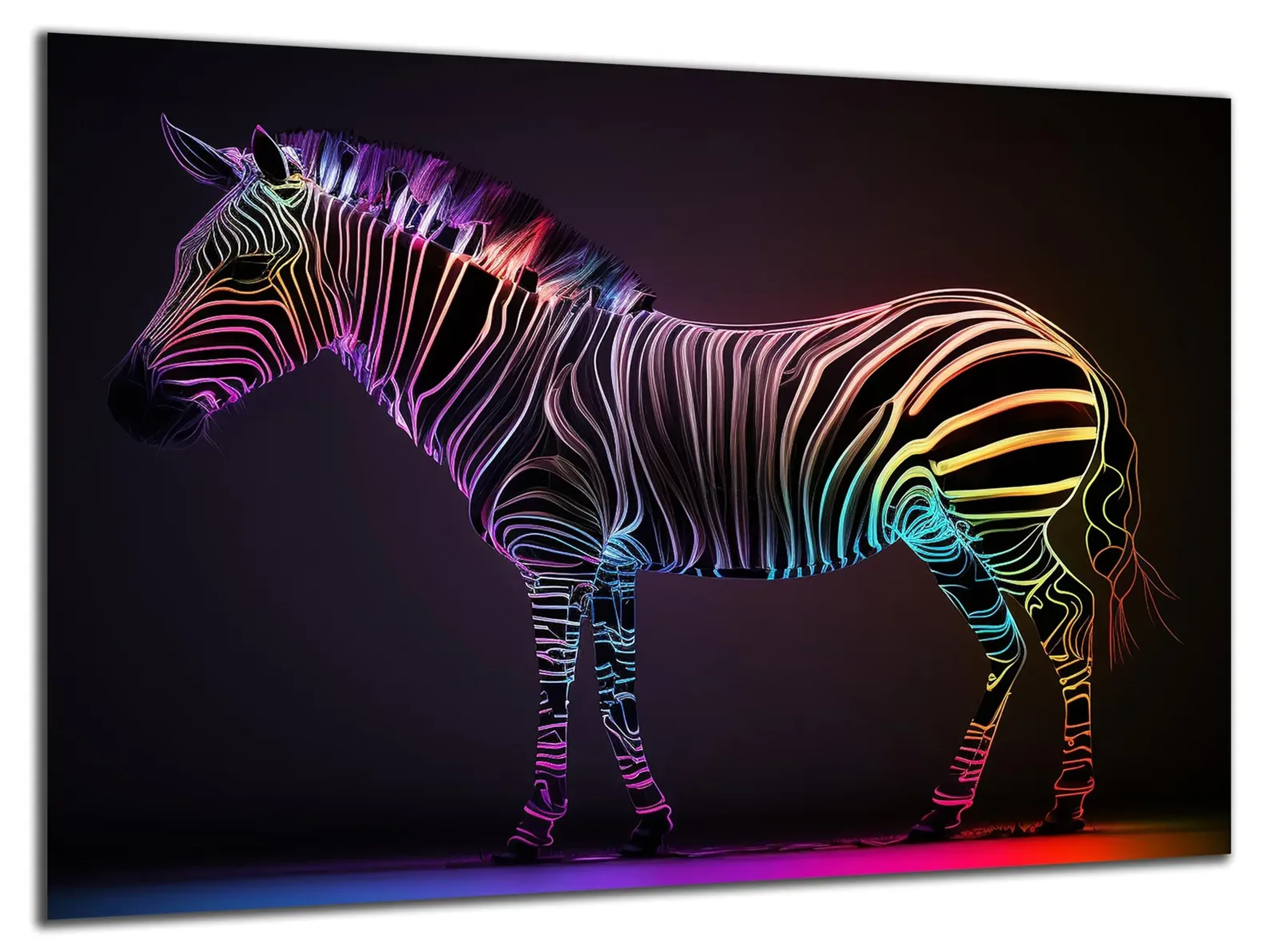 Zebra in Leuchtfarben – Ansicht 5