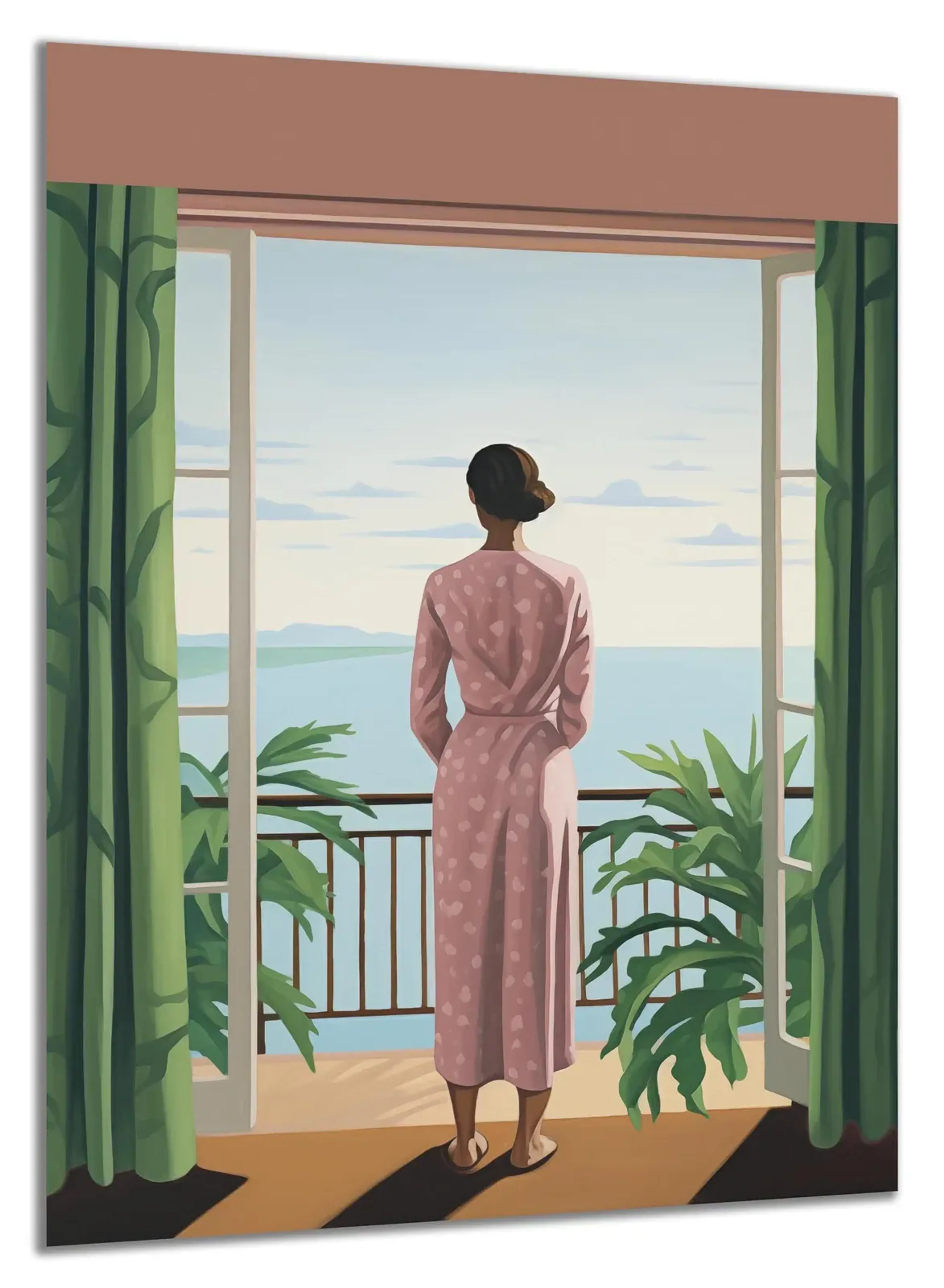 Frau mit Blick aufs Meer – Ansicht 5