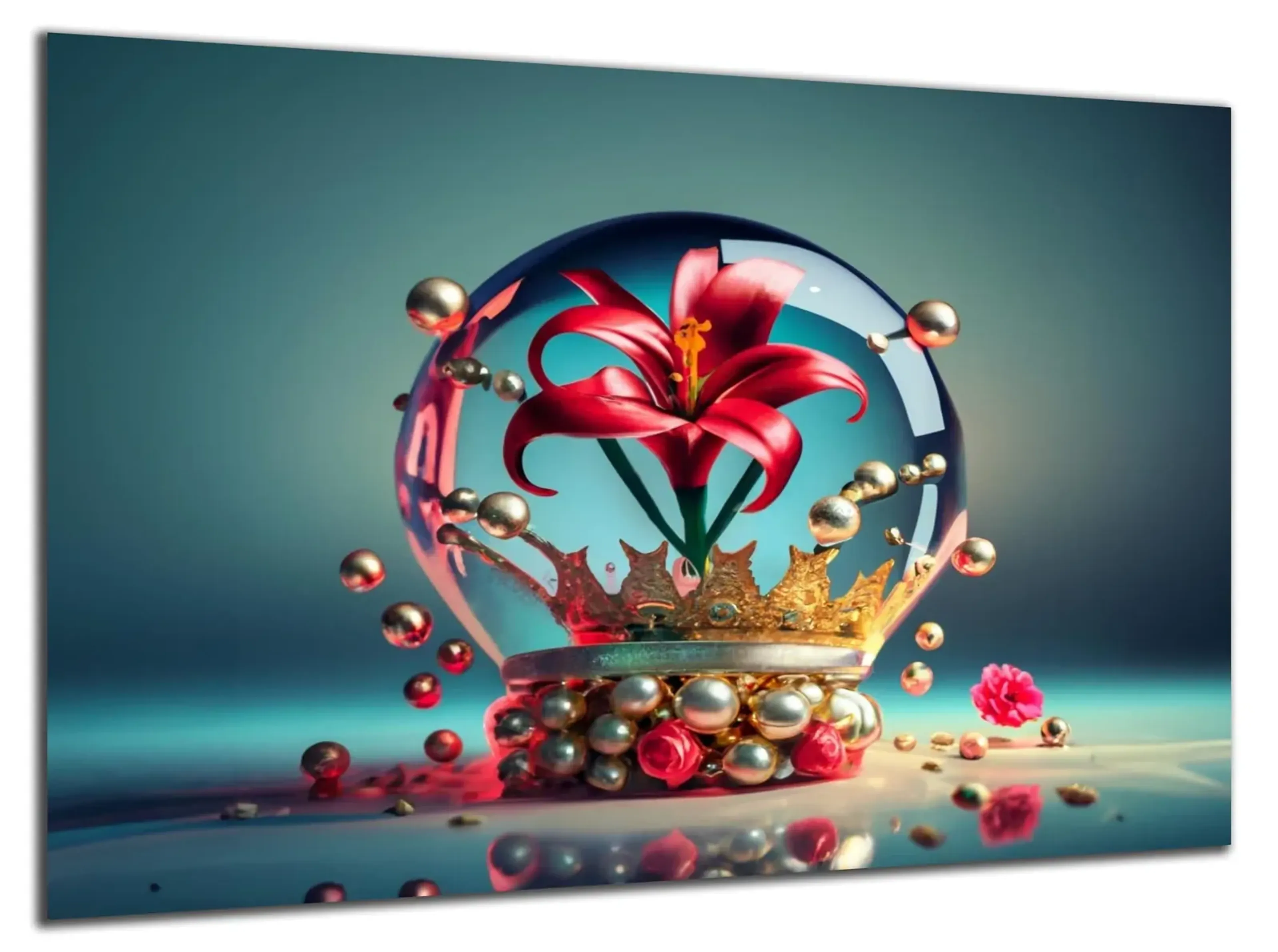 Blume in der Glaskugel – Ansicht 5
