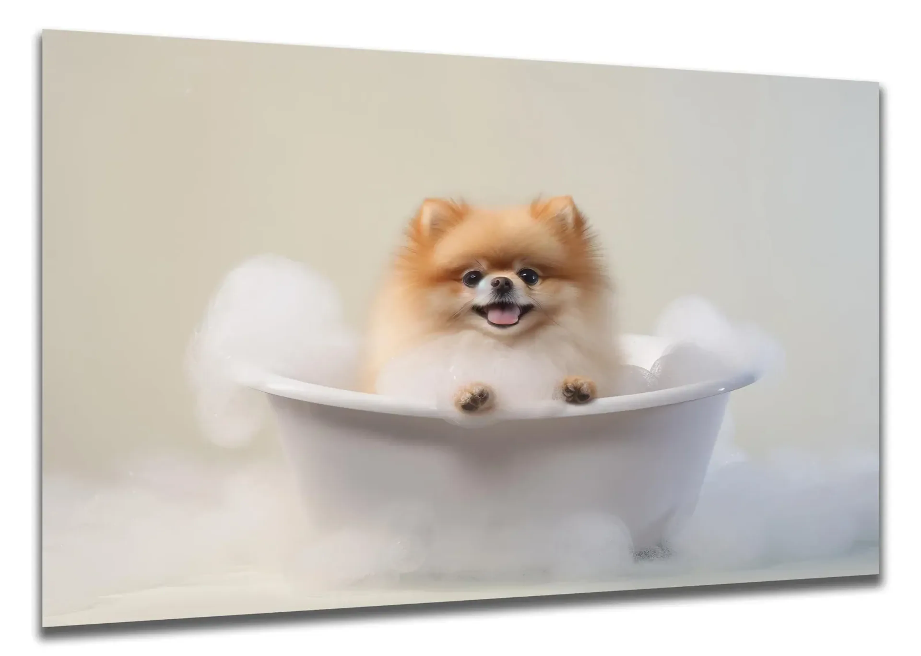 Pomeranian im Schaumbad – Ansicht 5