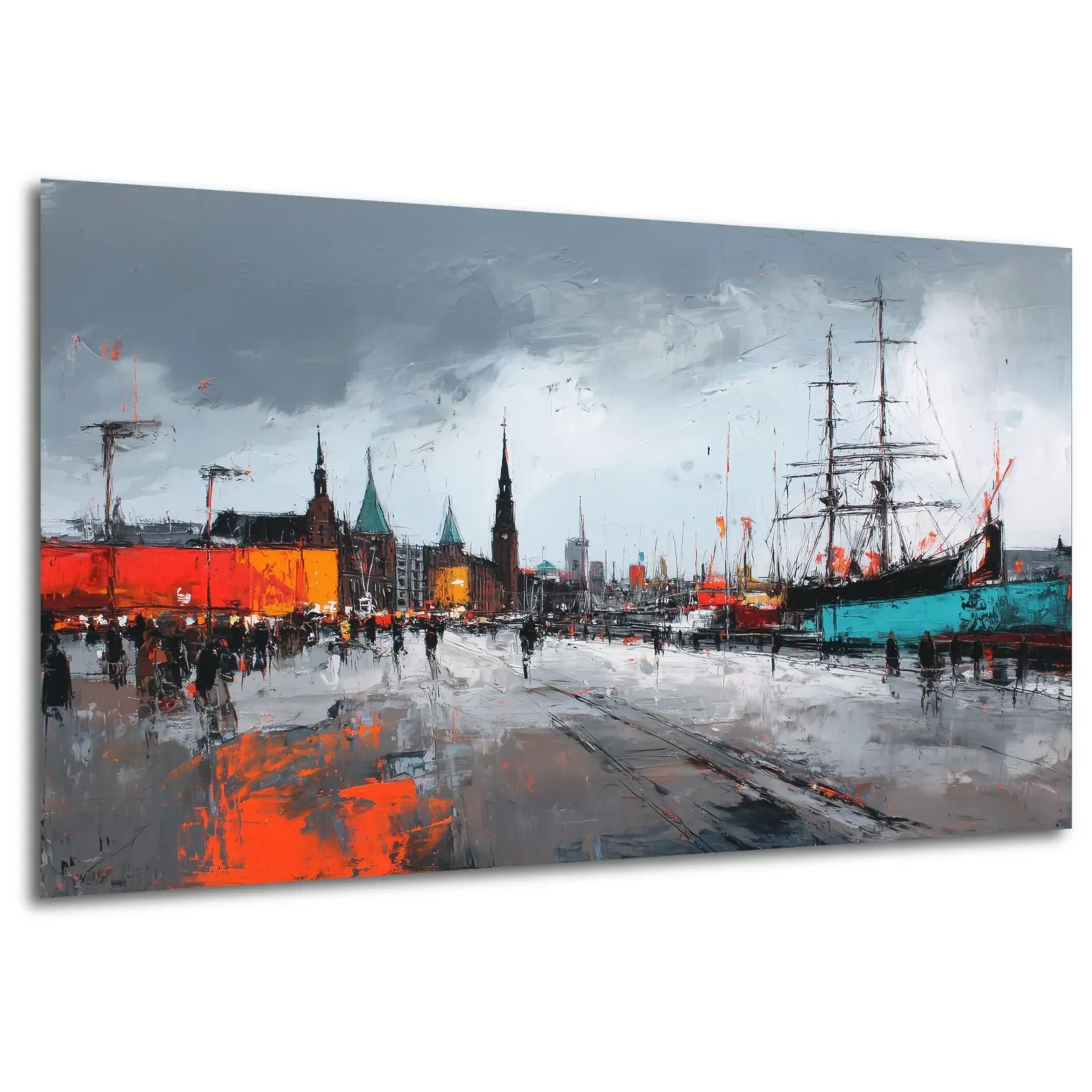 Segelschiff am grauen Kai – Ansicht 5