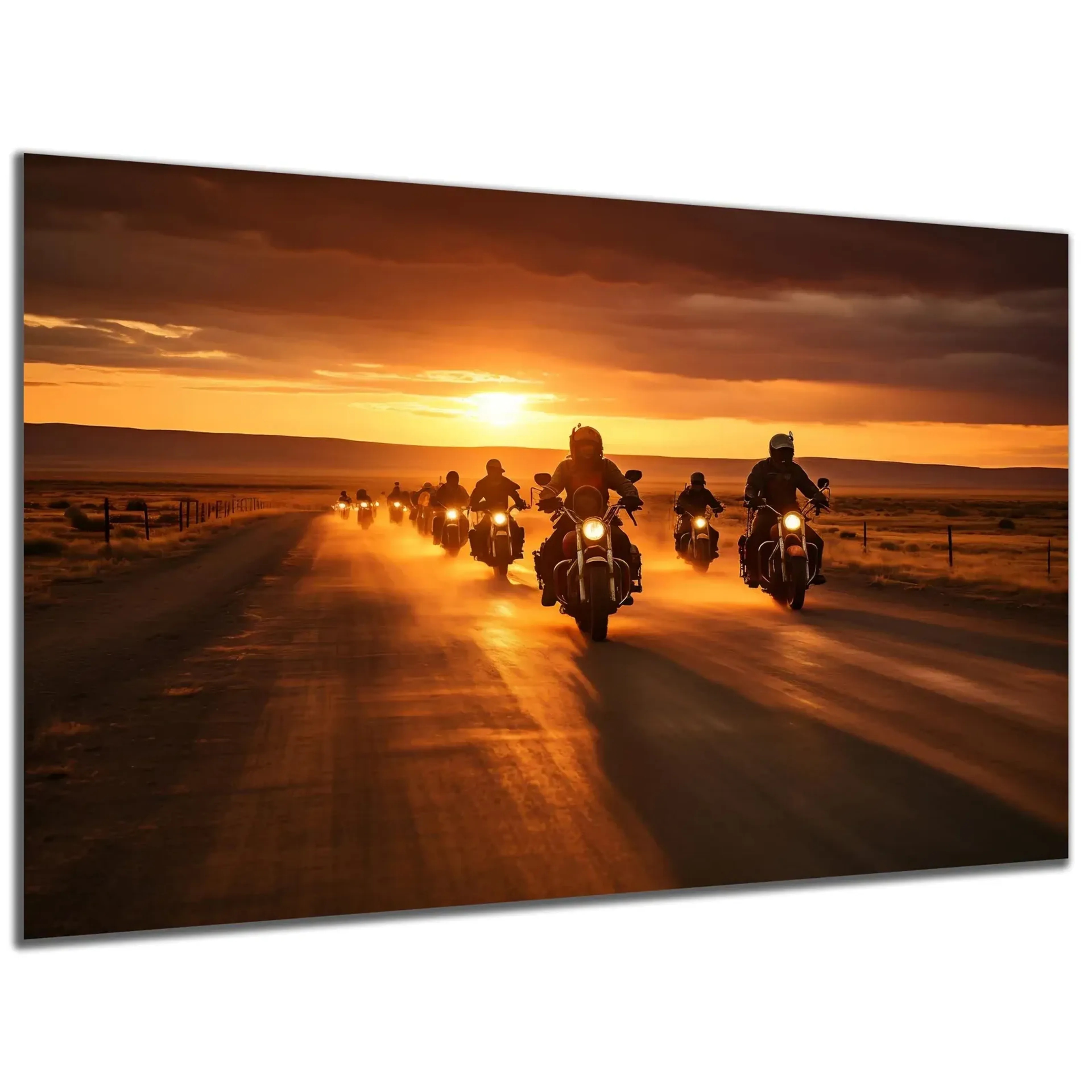 Motorräder im Sonnenuntergang – Ansicht 5