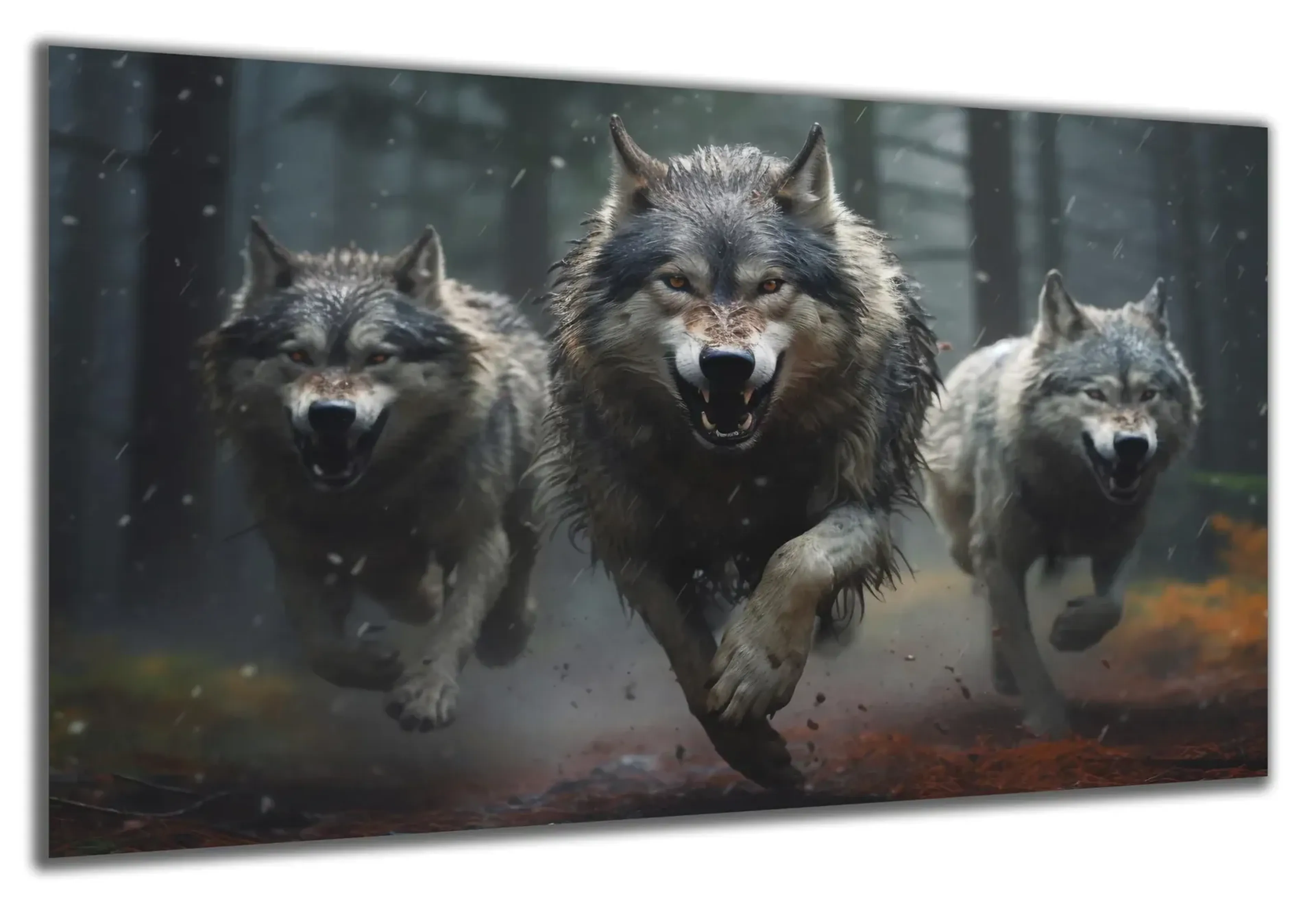 Wolfsrudel im Lauf – Ansicht 5