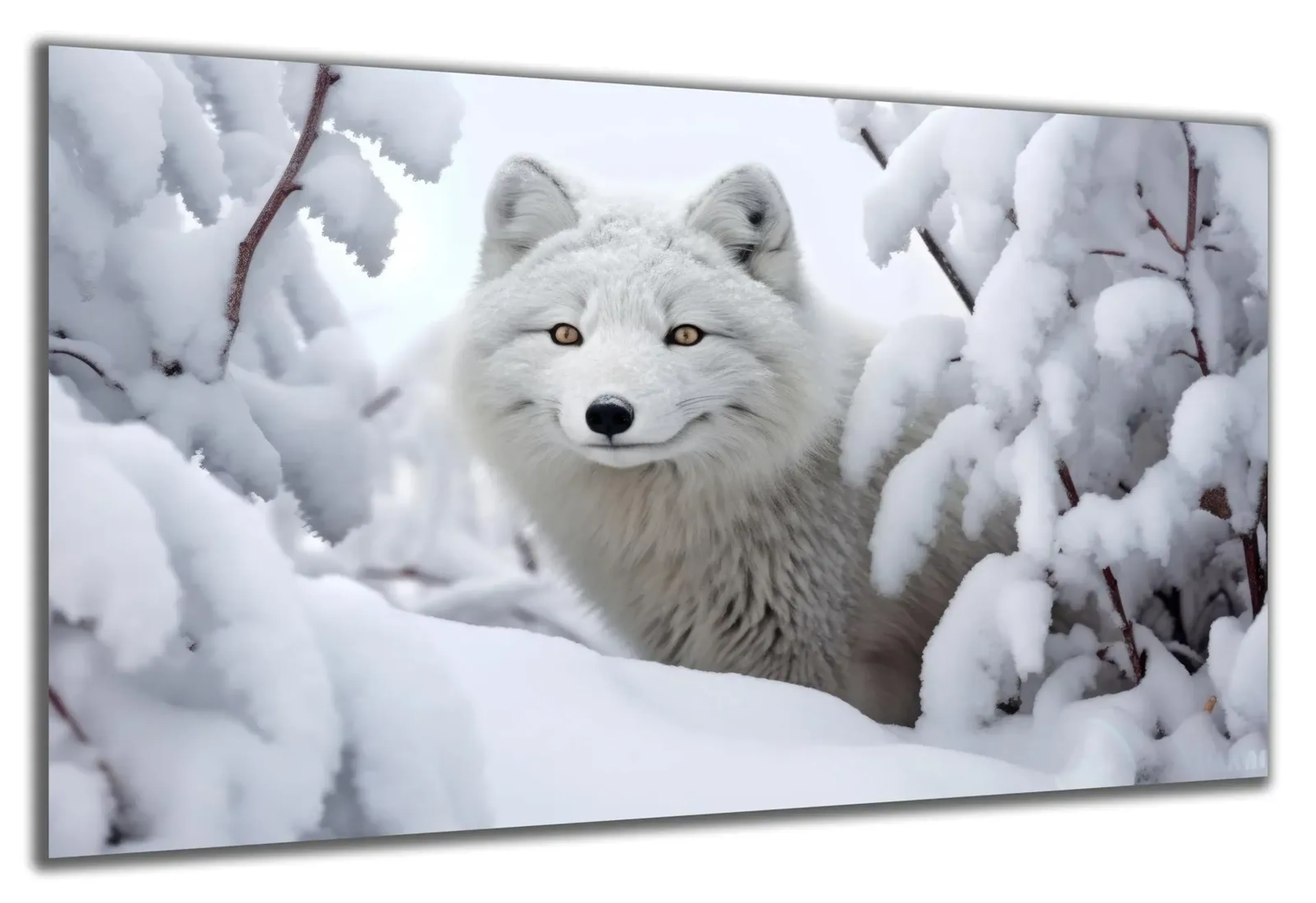Weißer Wolf im Schnee – Ansicht 5