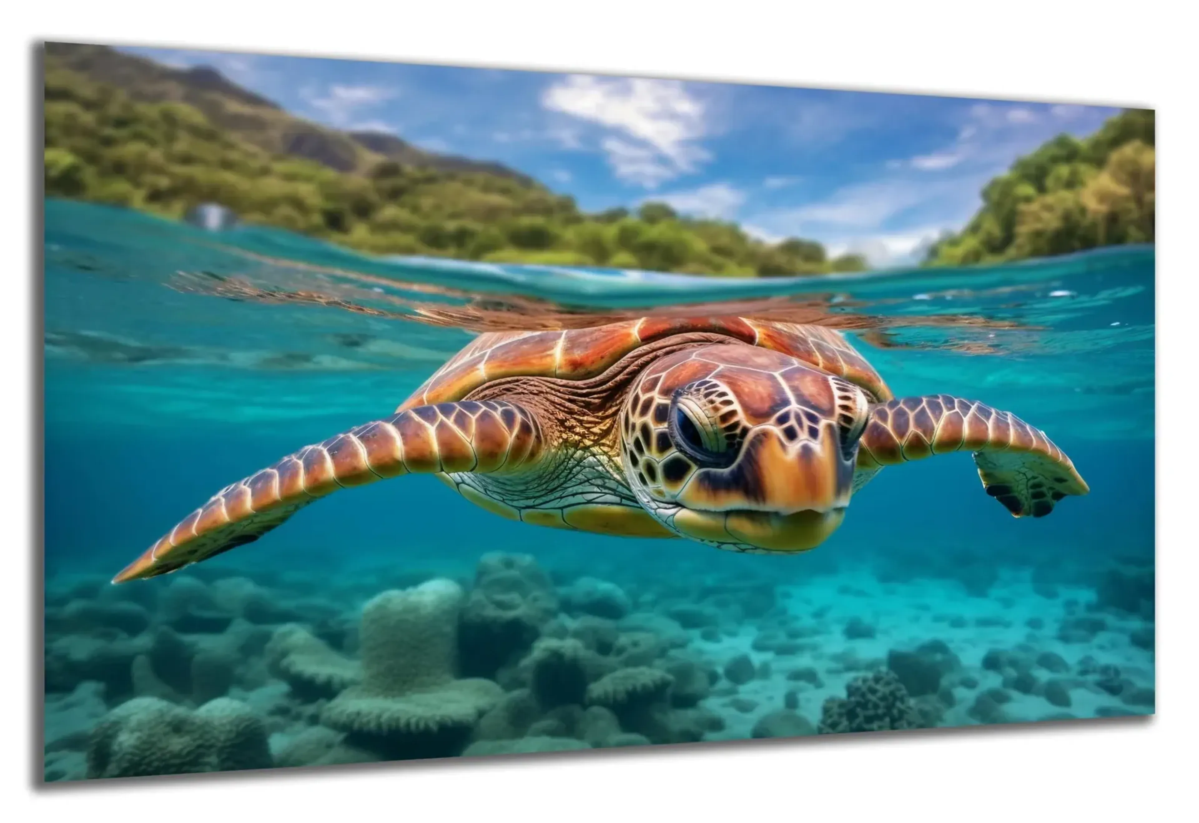 Meeresschildkröte im Wasser – Ansicht 5