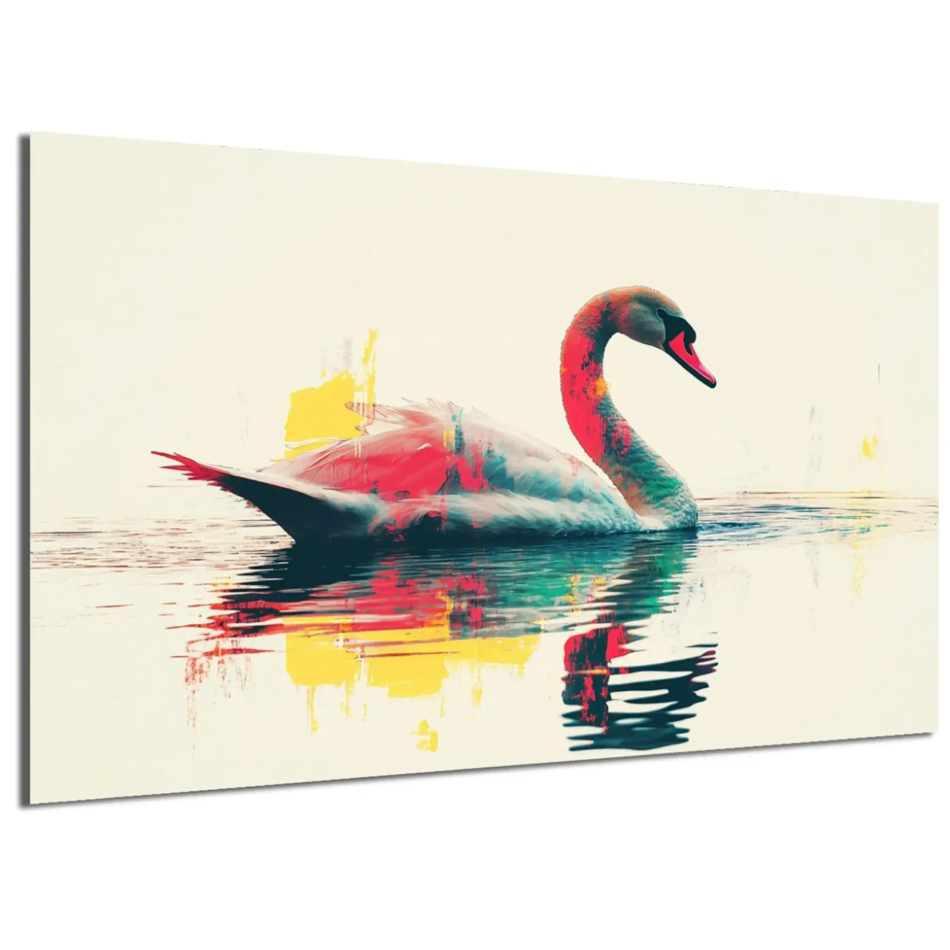Schwan in Türkis und Rot – Ansicht 5