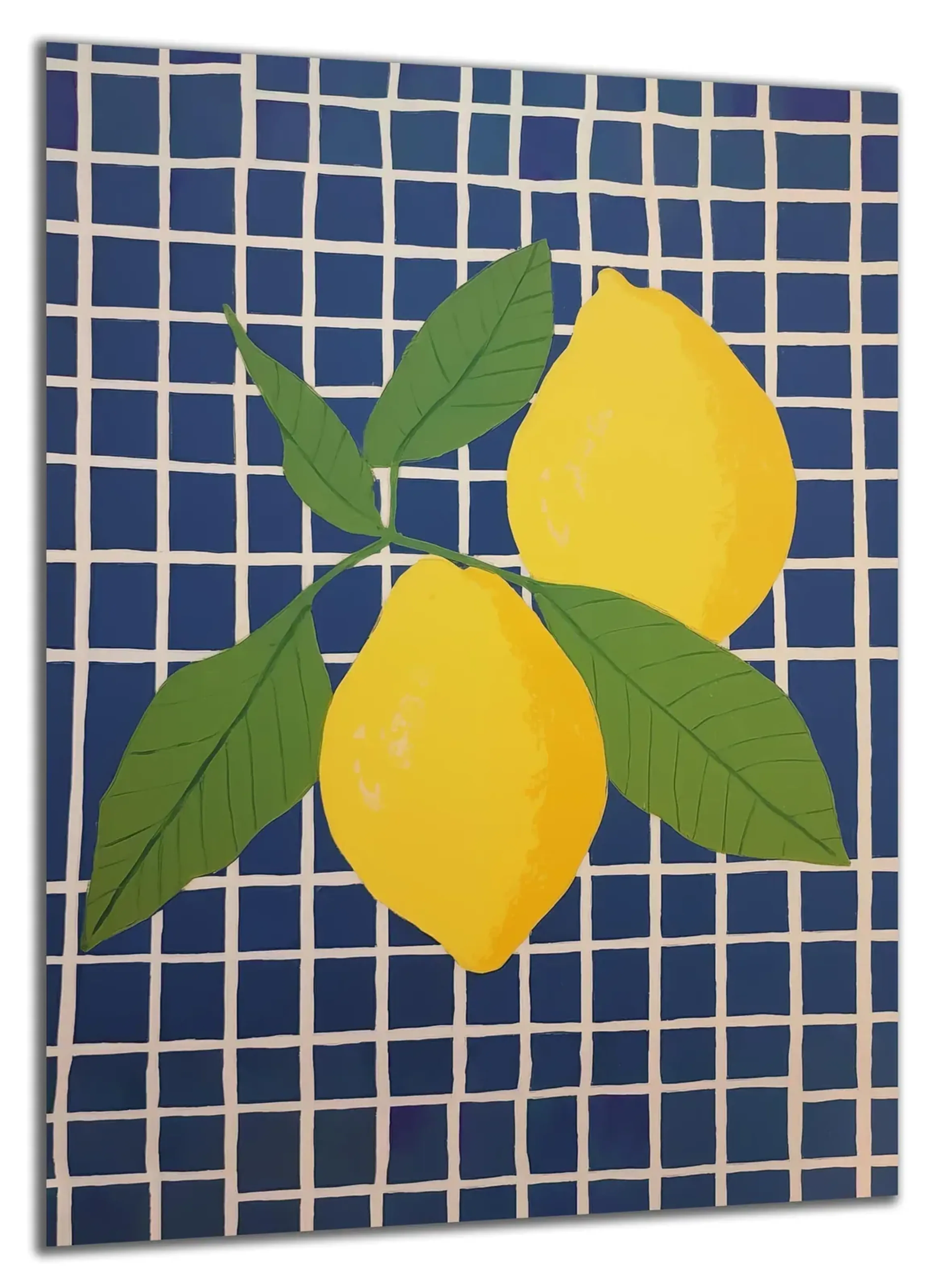 Zitronen auf blauem Gitter – Ansicht 5