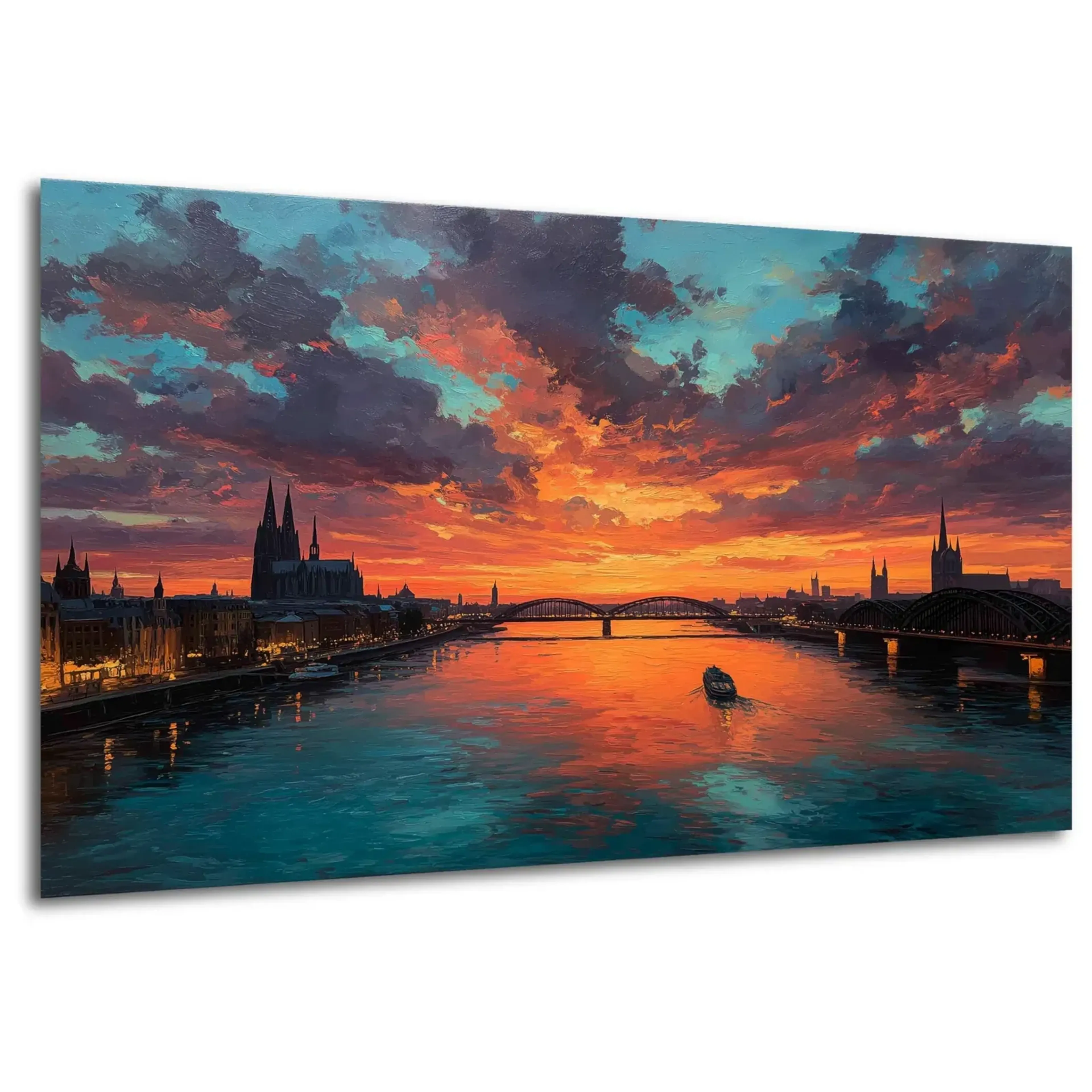 Abendglühen über dem Rhein – Ansicht 5