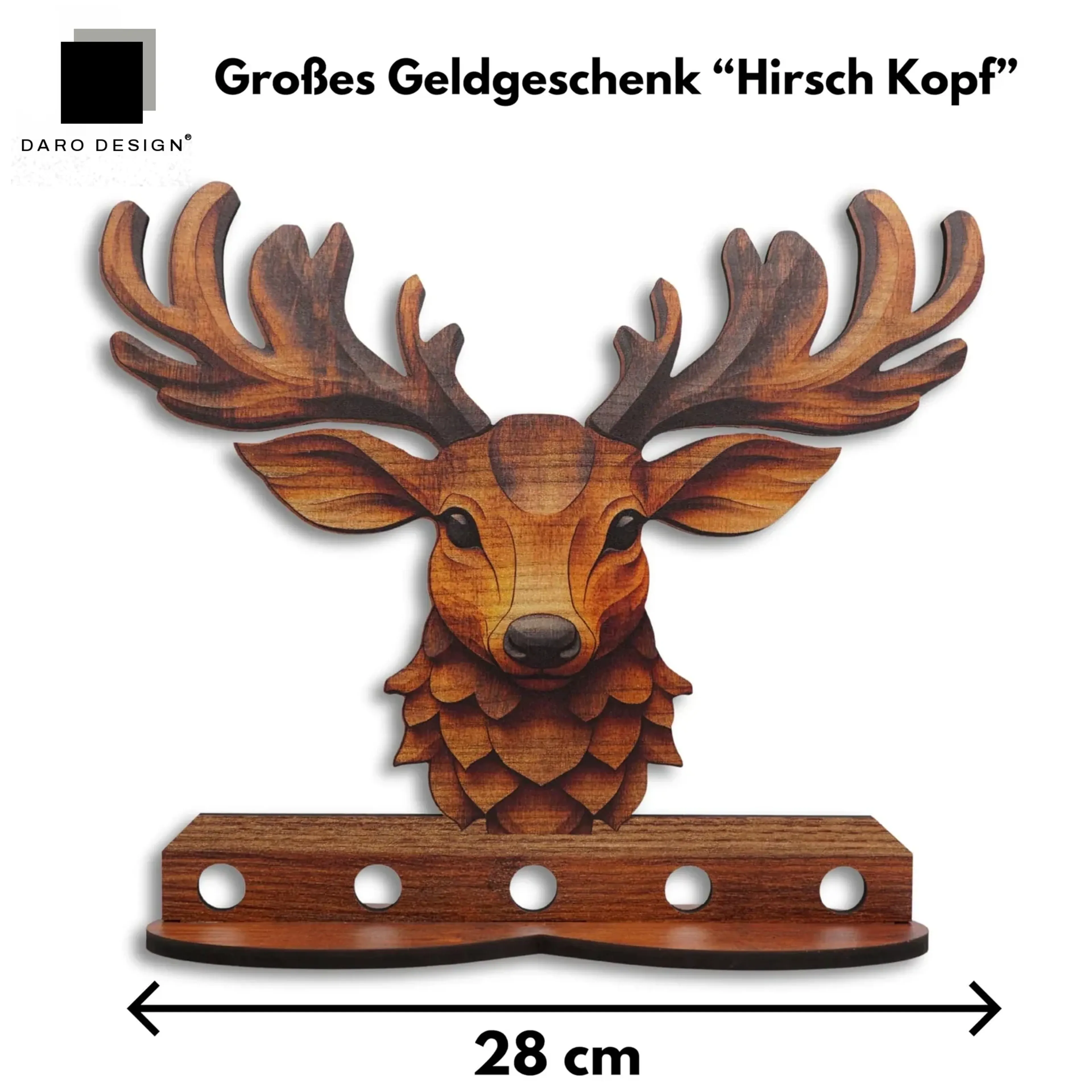 Großes Geldgeschenk „Hirsch“ – Ansicht 2