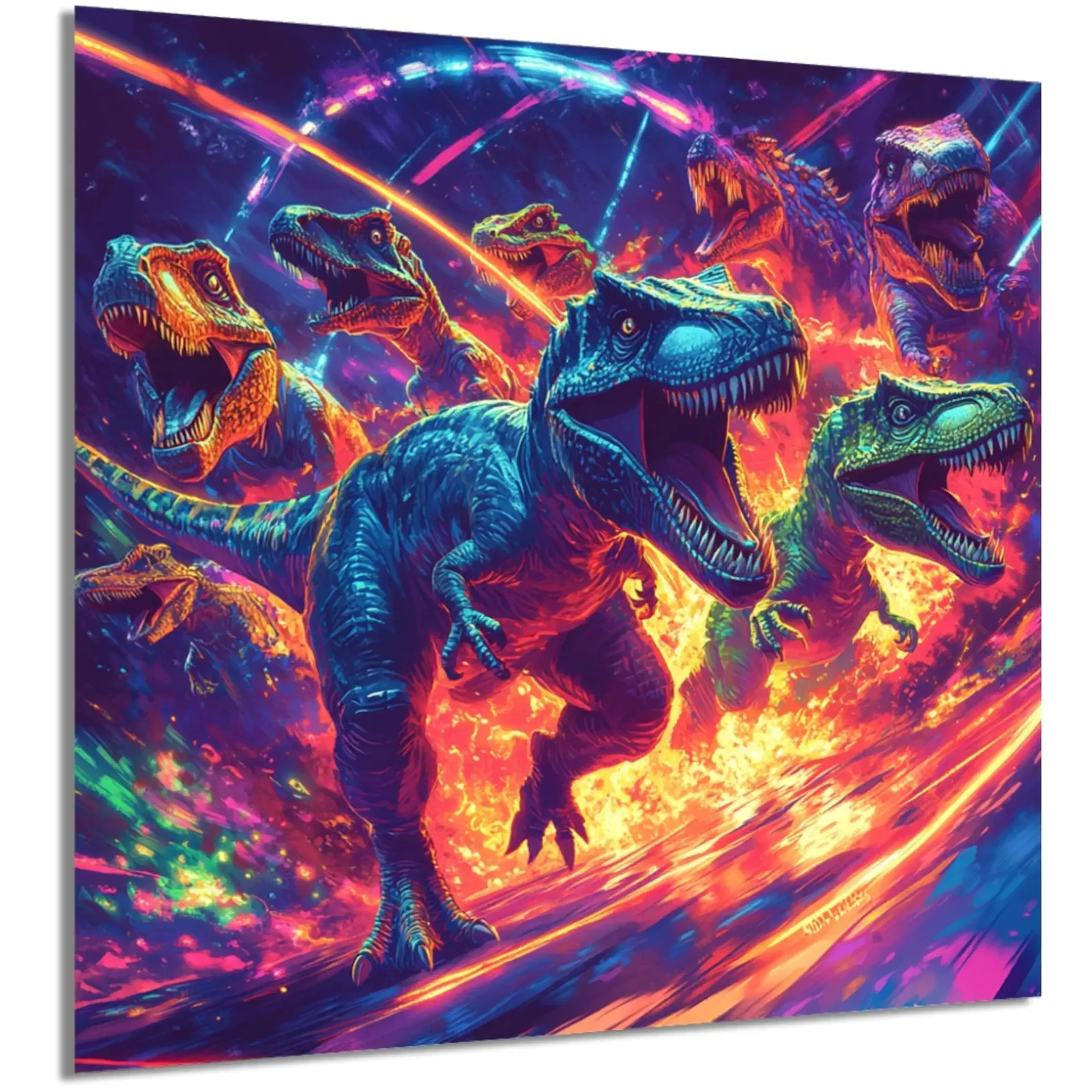 Dinosaurier im Neonwirbel – Ansicht 5