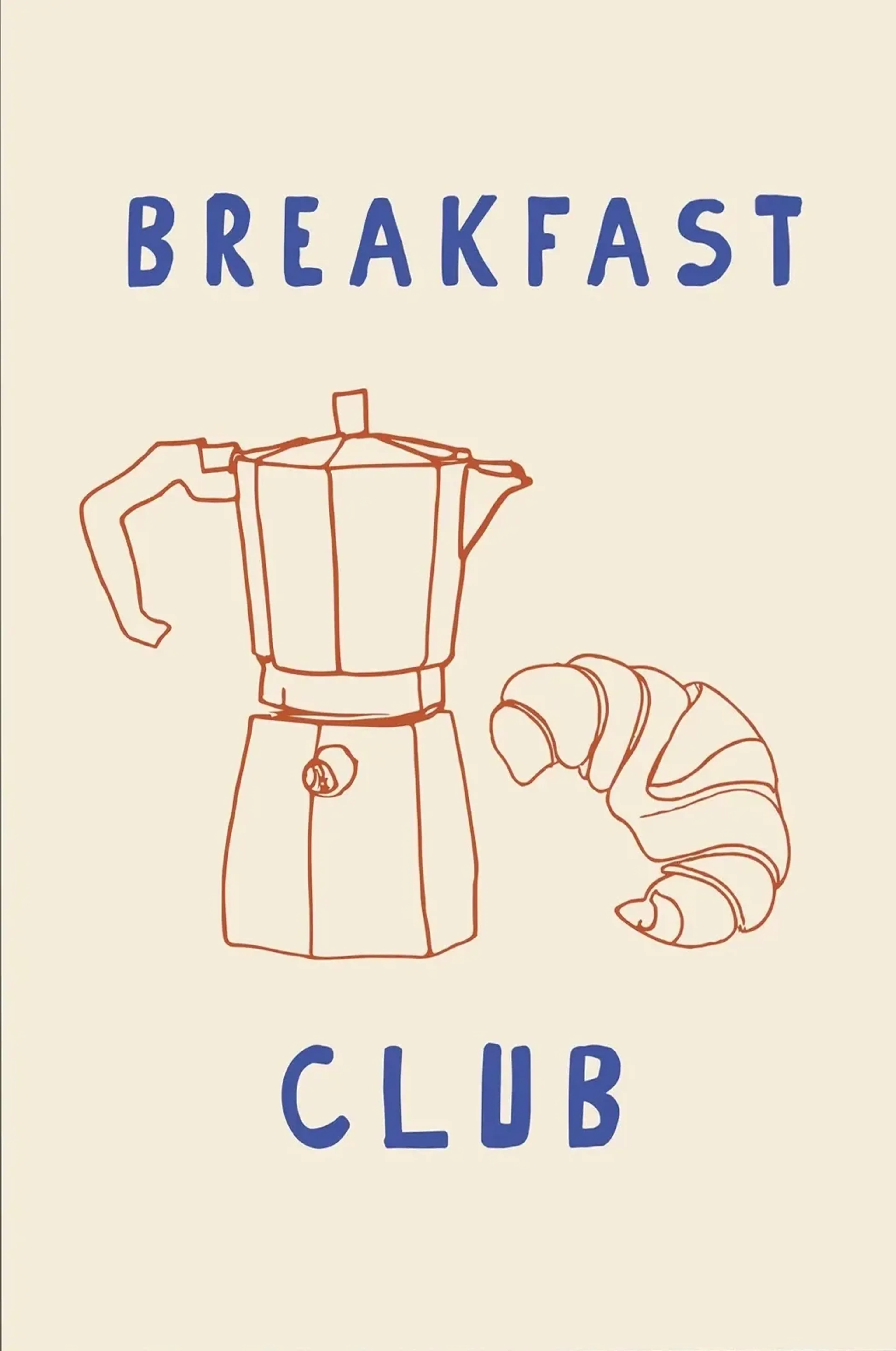 Breakfast Club – Motiv als Wandbild auf Holz