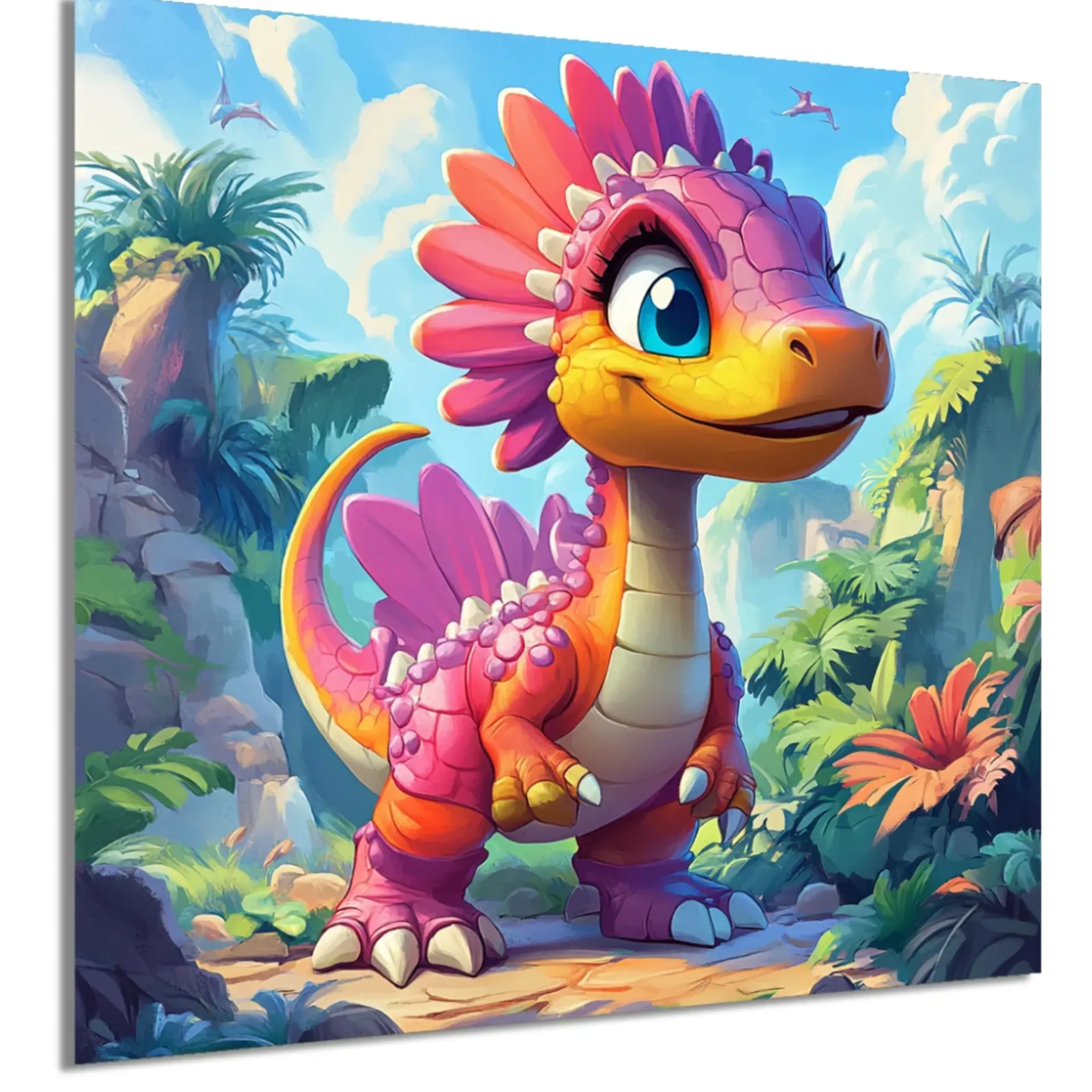 Dino in Pink und Gelb – Ansicht 5
