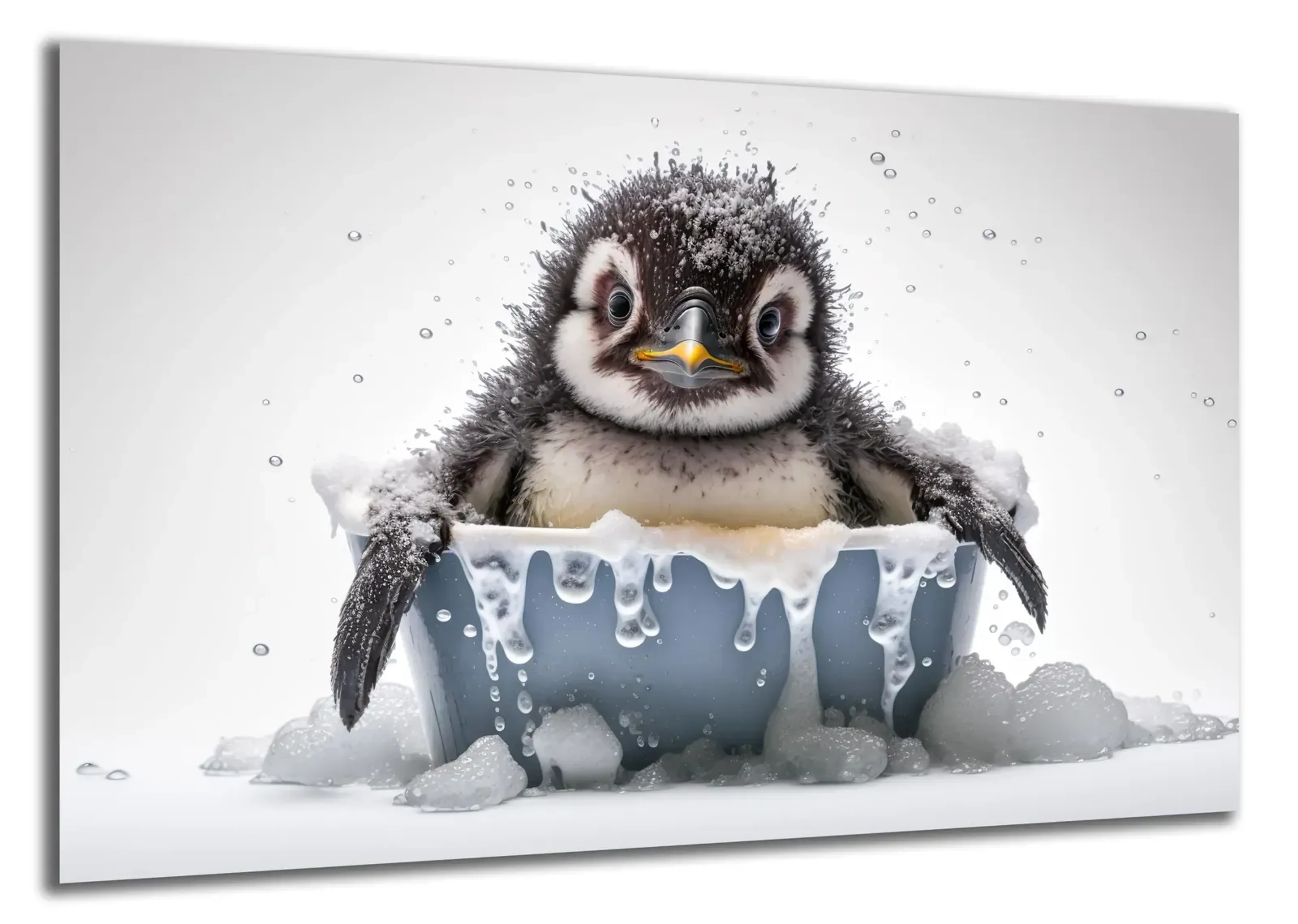 Pinguin im Spritzwasser – Ansicht 5